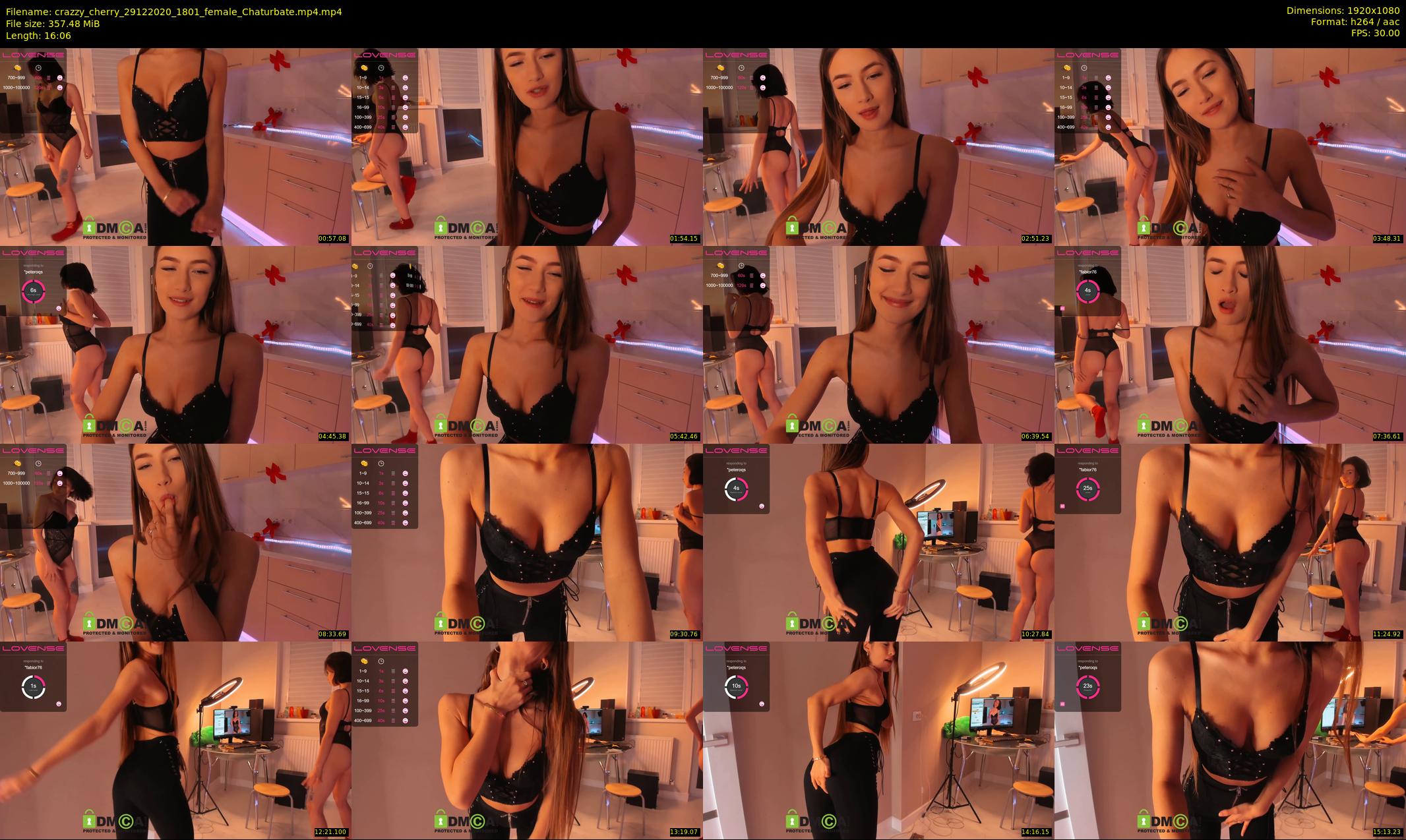 crazzy_cherry — 17 minute Chaturbate female cam show recording, 1080p, Dec 29, 2020
