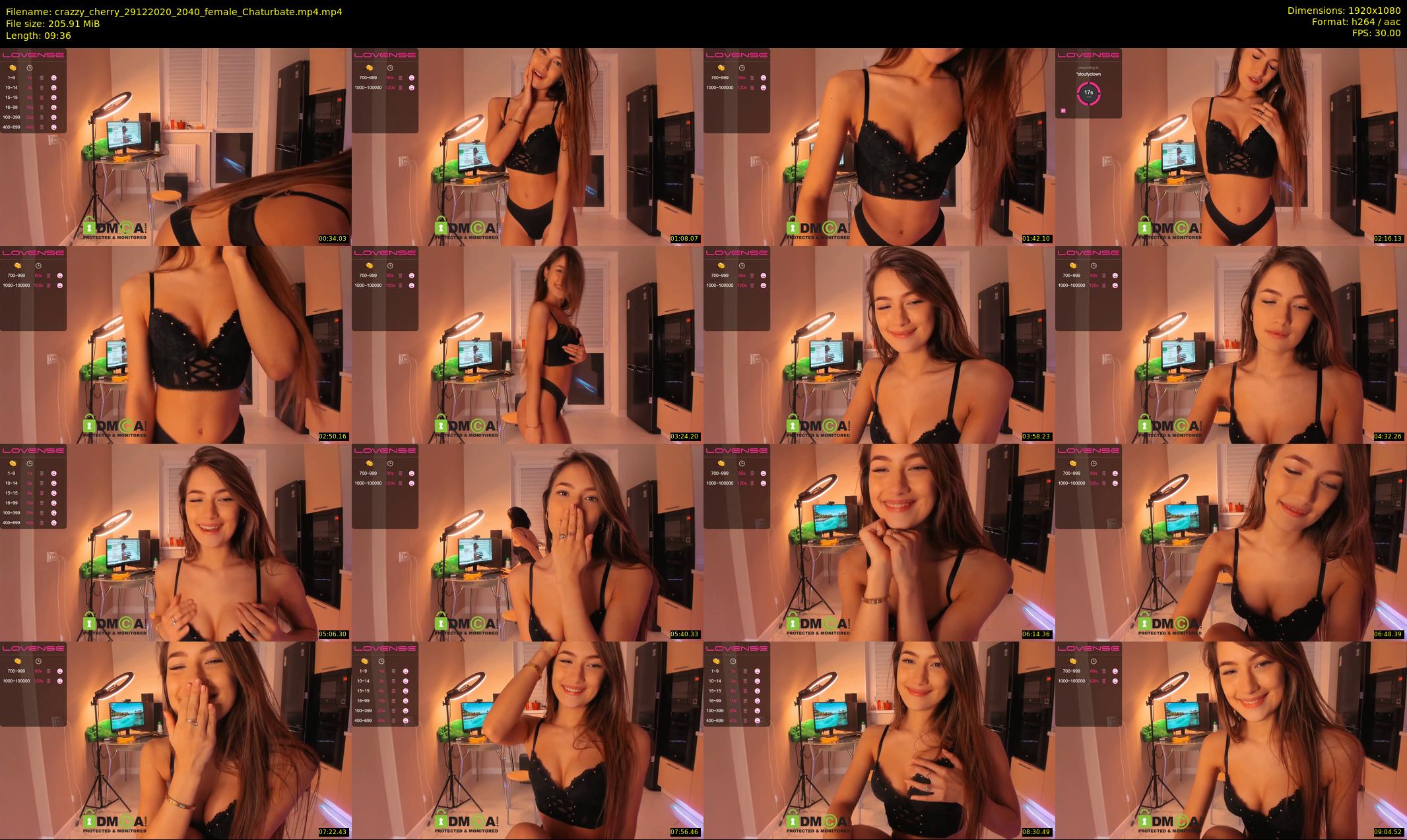 crazzy_cherry — 10 minute Chaturbate female cam show recording, 1080p, Dec 29, 2020