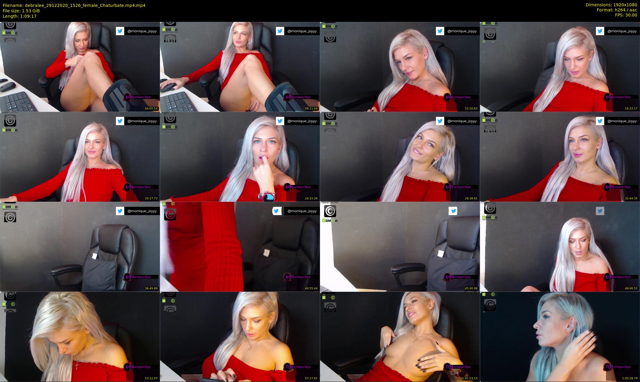debralee — 70 minute Chaturbate female cam show recording, 1080p, Dec 29, 2020