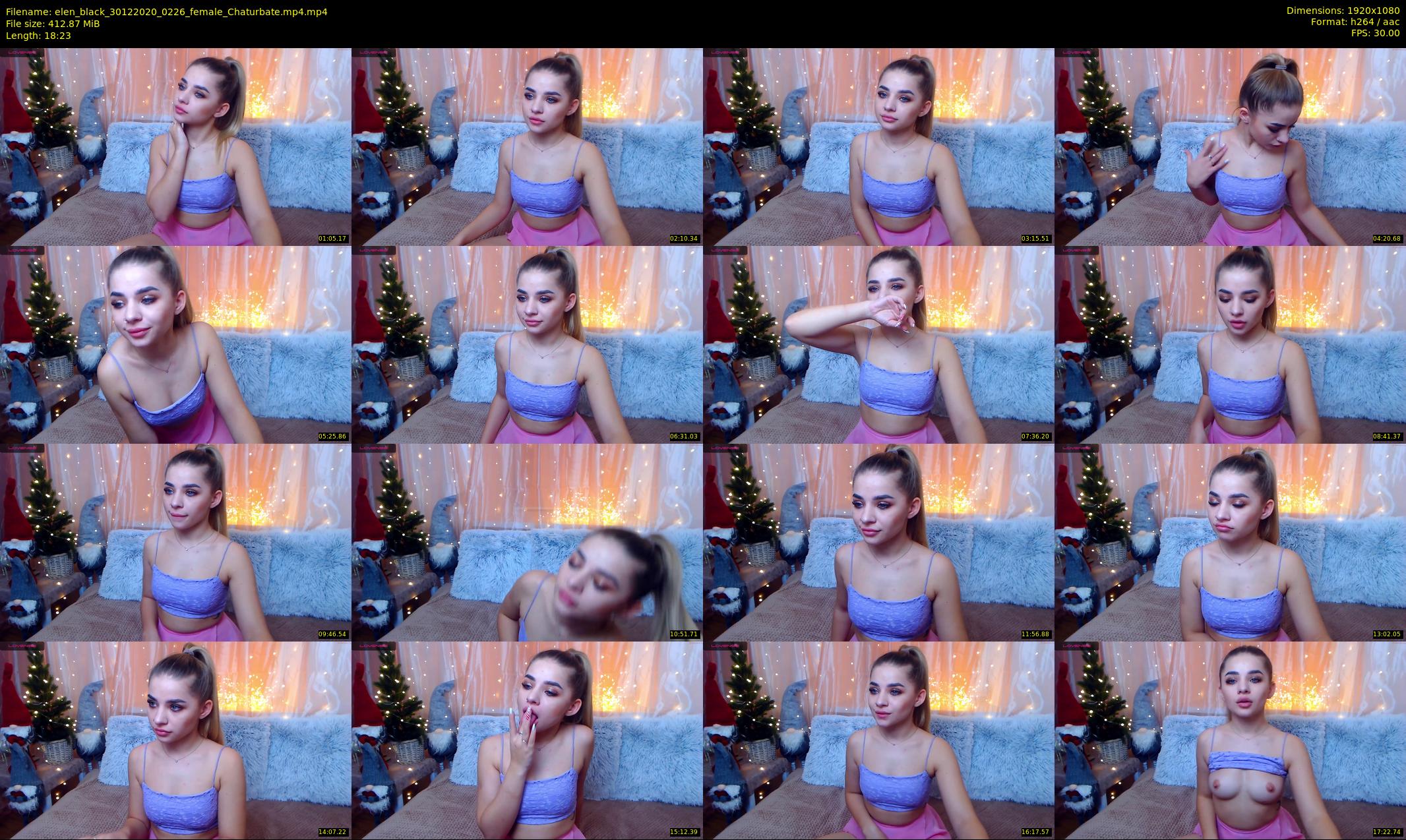 elen_black — 19 minute Chaturbate female cam show recording, 1080p, Dec 30, 2020