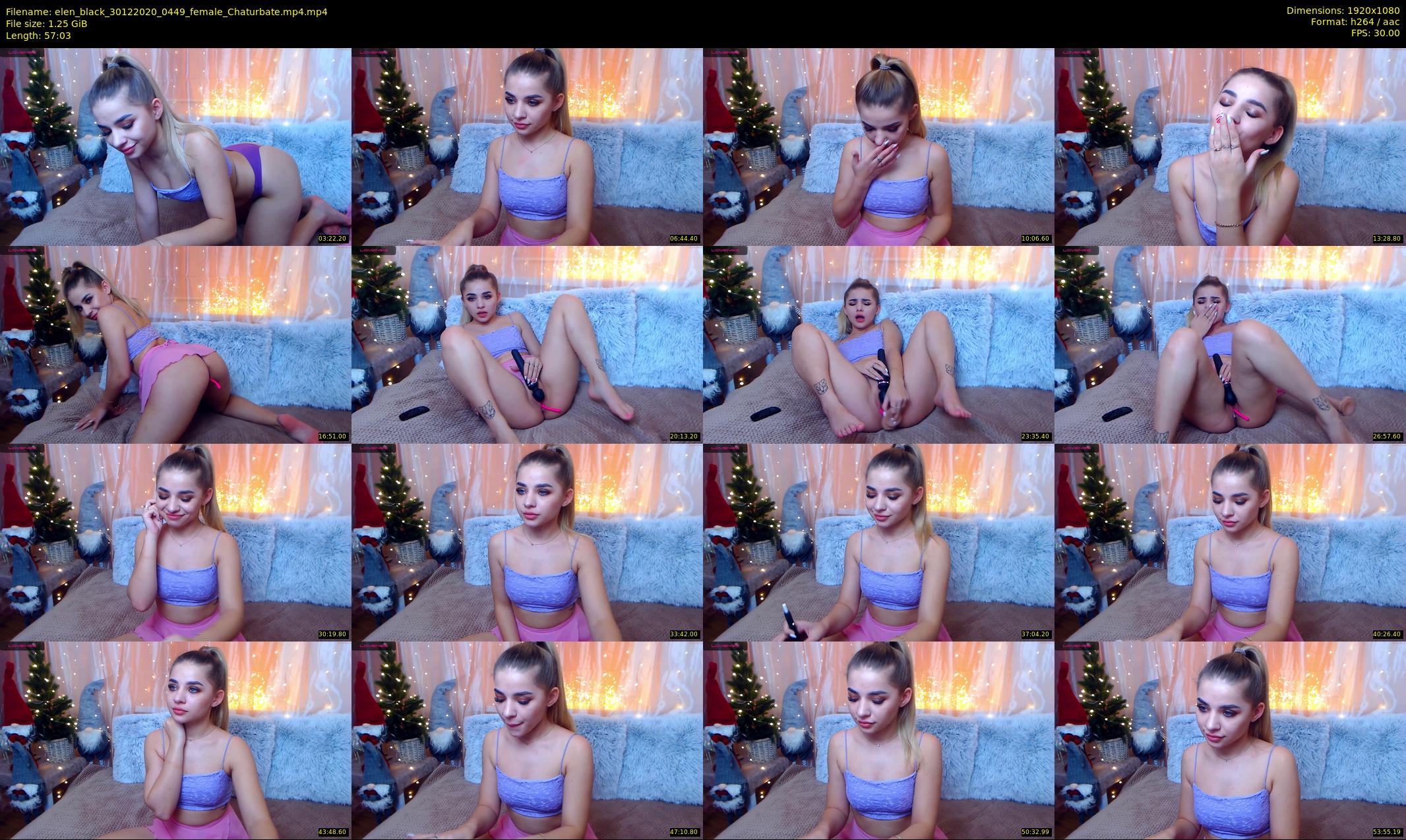 elen_black — 58 minute Chaturbate female cam show recording, 1080p, Dec 30, 2020