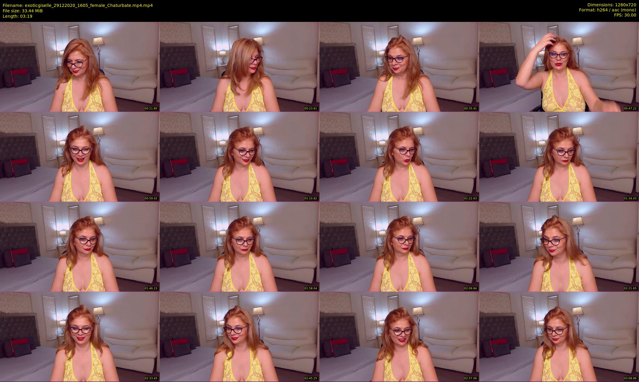 exoticgiselle — 4 minute Chaturbate female cam show recording, 720p, Dec 29, 2020