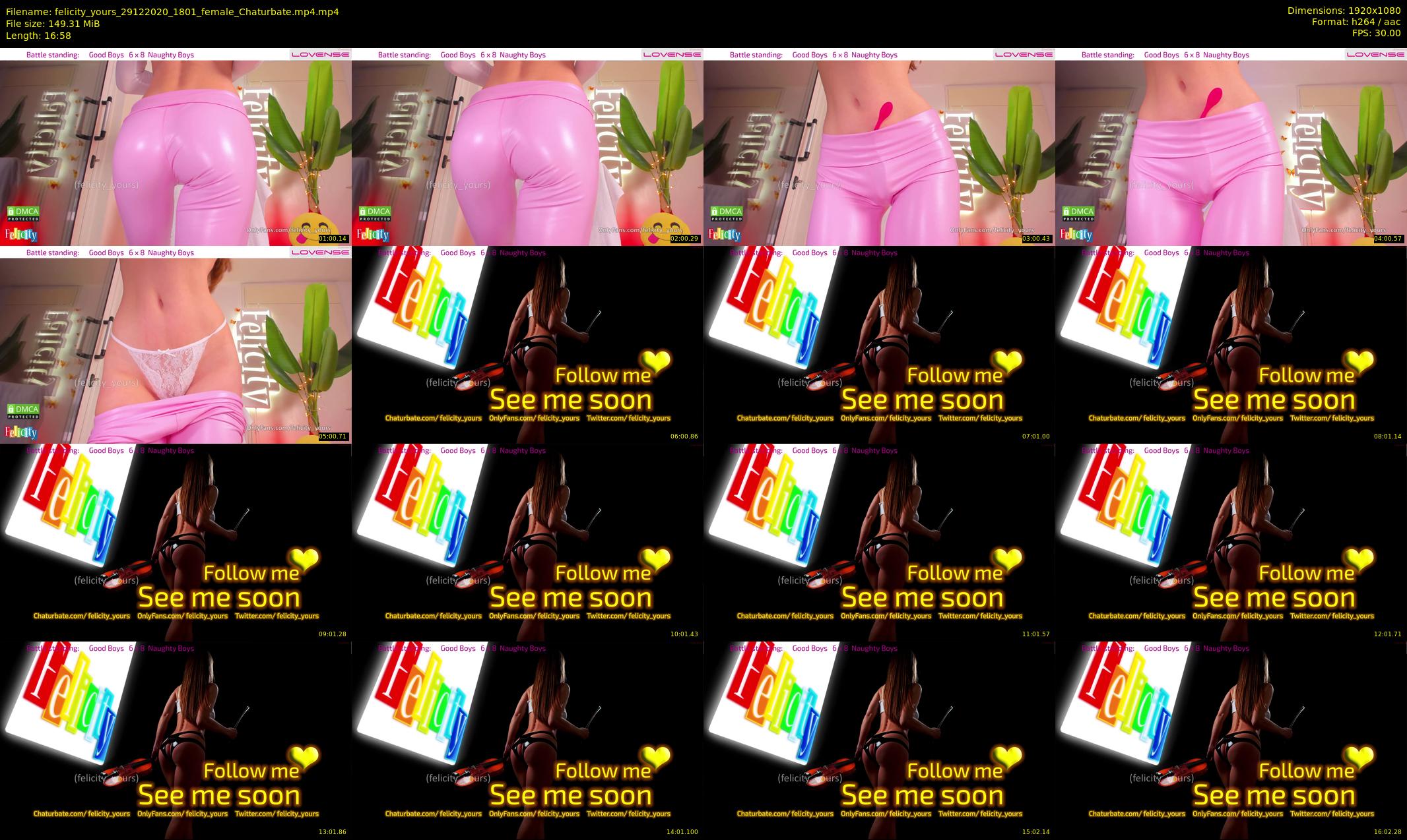 felicity_yours — 17 minute Chaturbate female cam show recording, 1080p, Dec 29, 2020