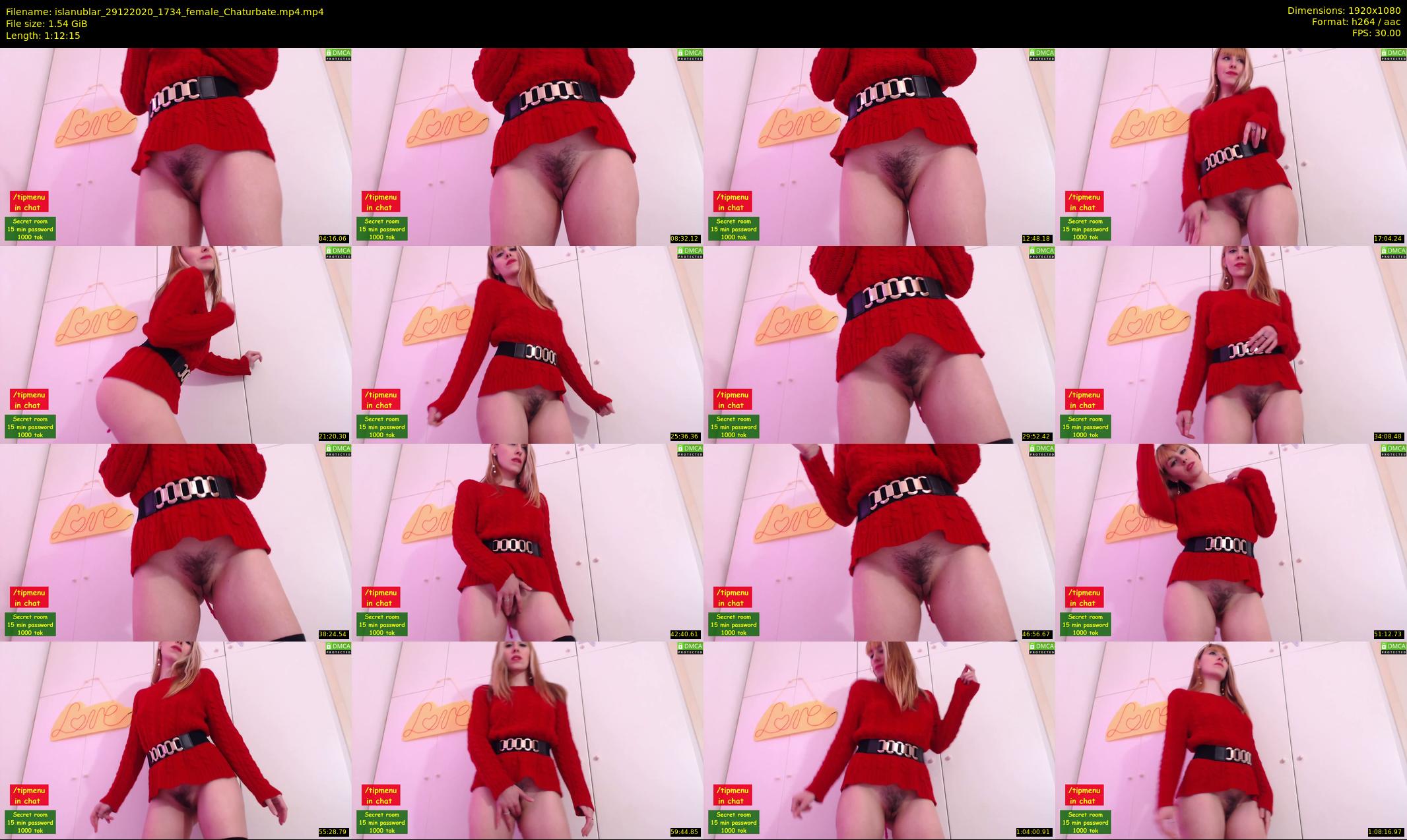 islanublar — 73 minute Chaturbate female cam show recording, 1080p, Dec 29, 2020