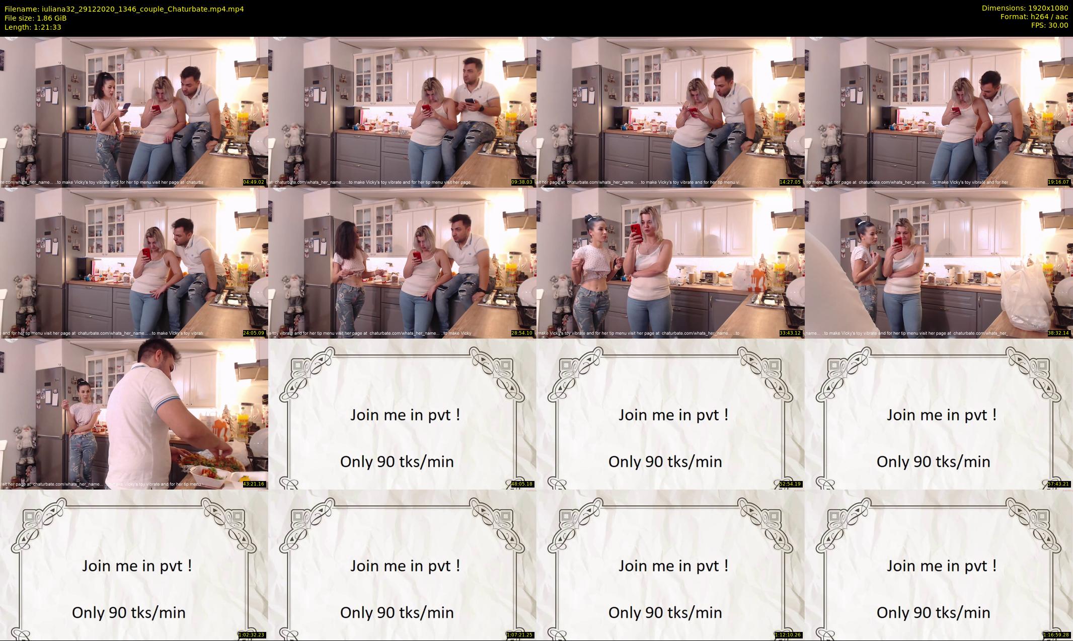 iuliana32 — 82 minute Chaturbate couple cam show recording, 1080p, Dec 29, 2020