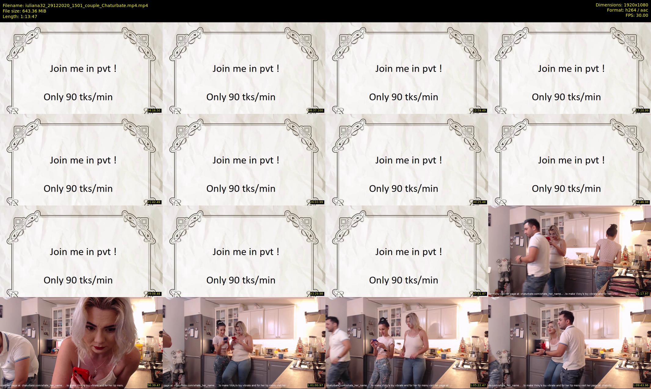 iuliana32 — 74 minute Chaturbate couple cam show recording, 1080p, Dec 29, 2020