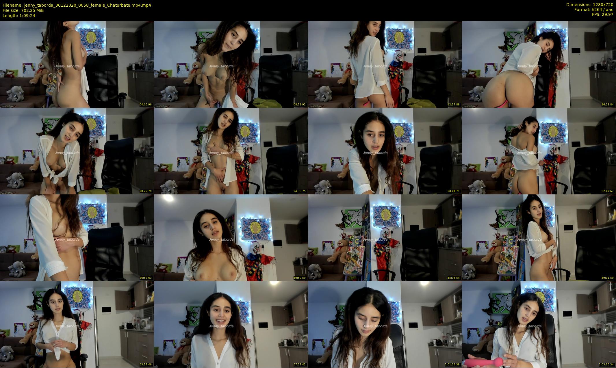 jenny_taborda — 70 minute Chaturbate female cam show recording, 720p, Dec 30, 2020