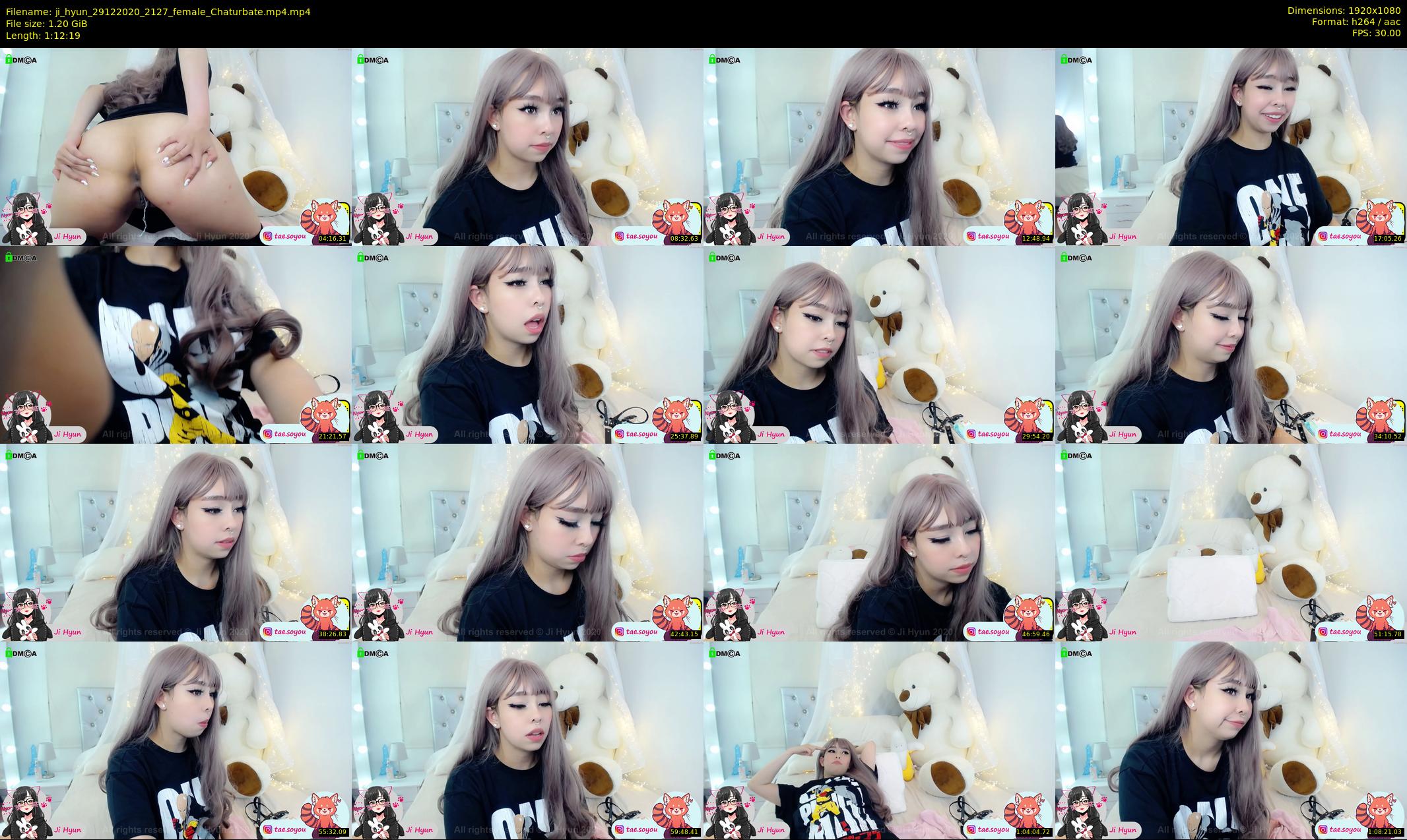 ji_hyun — 73 minute Chaturbate female cam show recording, 1080p, Dec 29, 2020