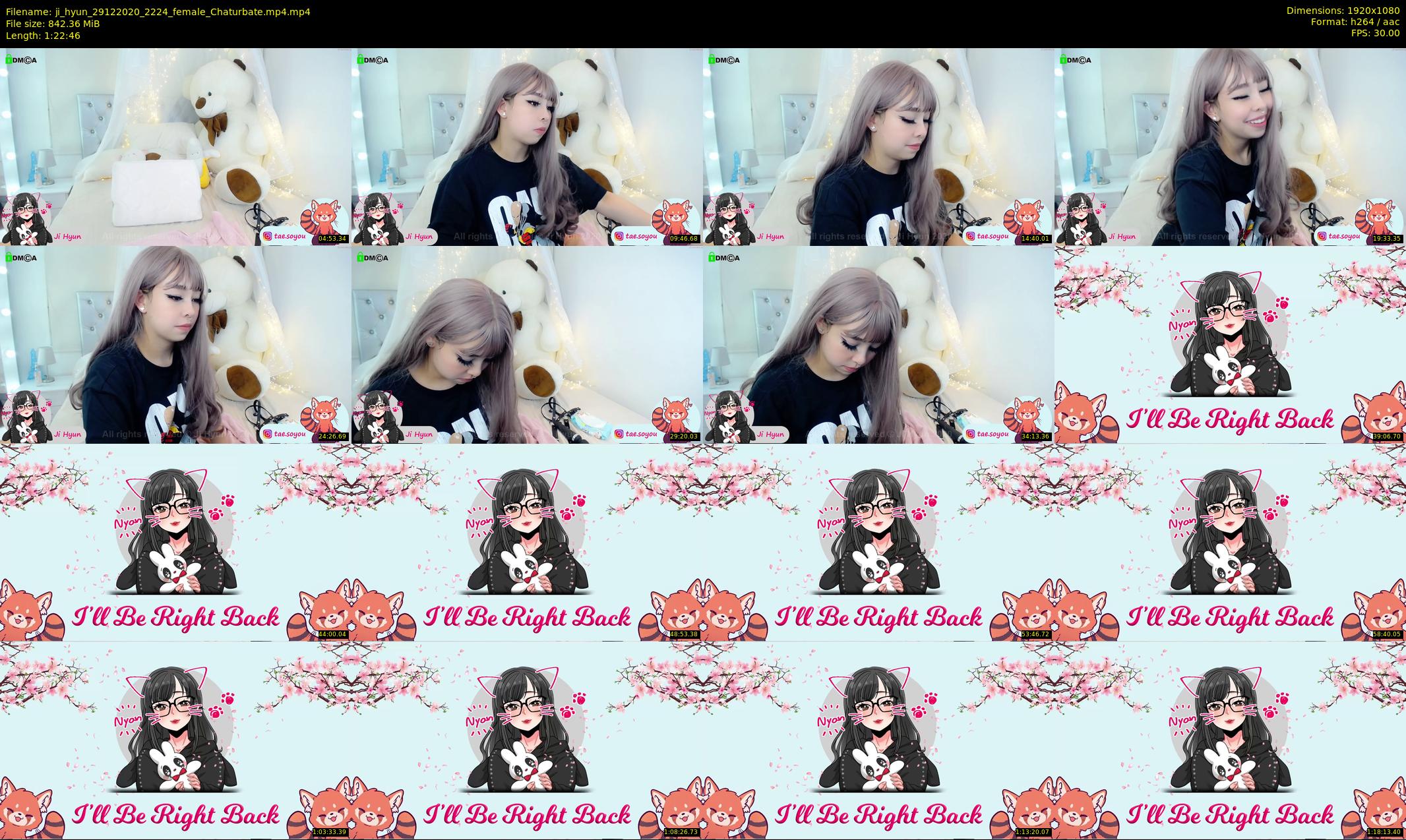 ji_hyun — 83 minute Chaturbate female cam show recording, 1080p, Dec 29, 2020
