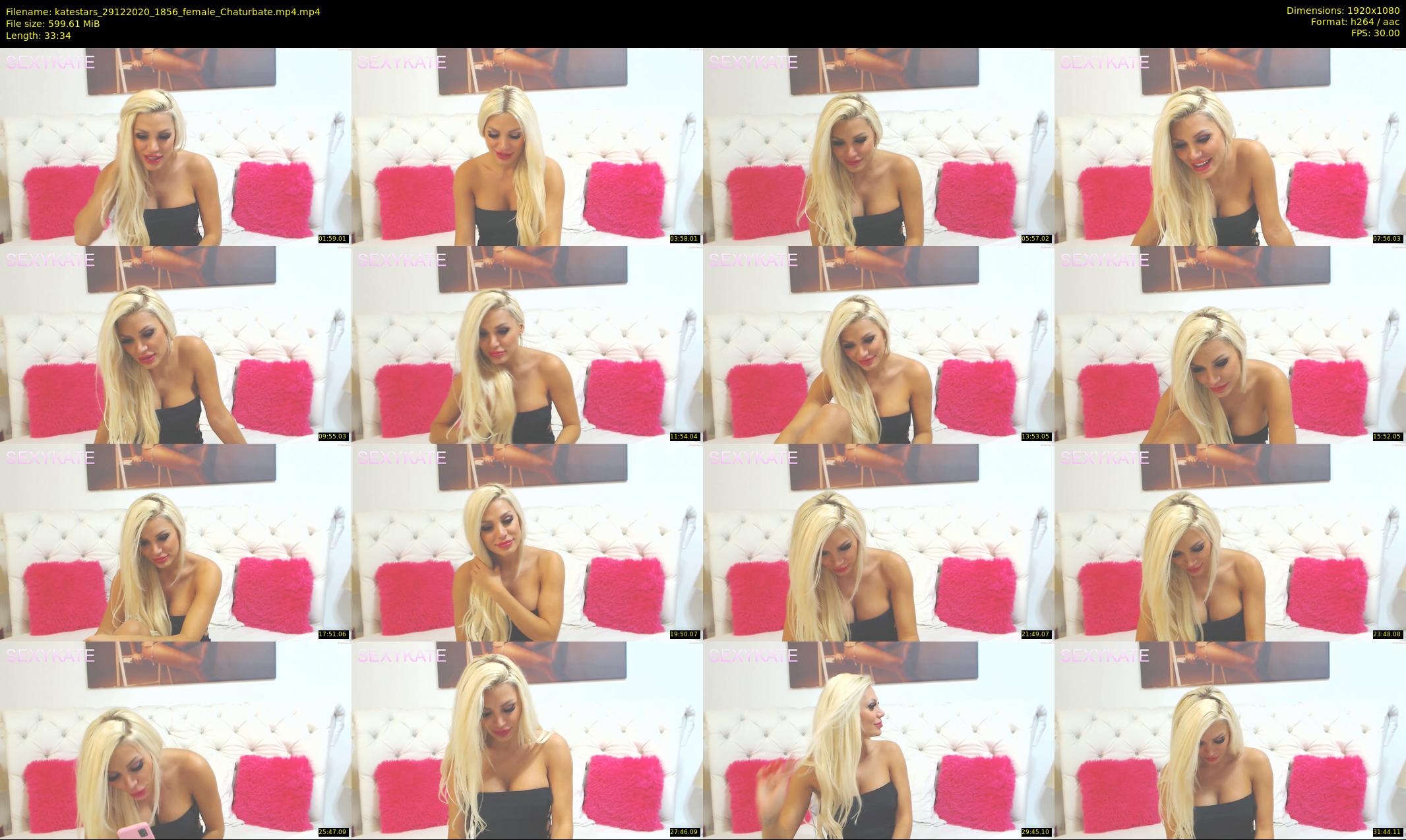 katestars — 34 minute Chaturbate female cam show recording, 1080p, Dec 29, 2020