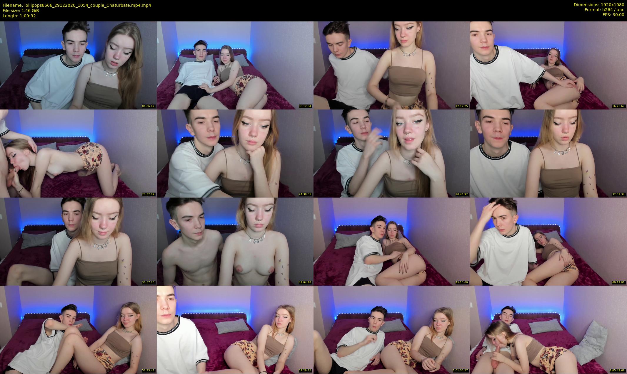 lollipops6666 — 70 minute Chaturbate couple cam show recording, 1080p, Dec 29, 2020