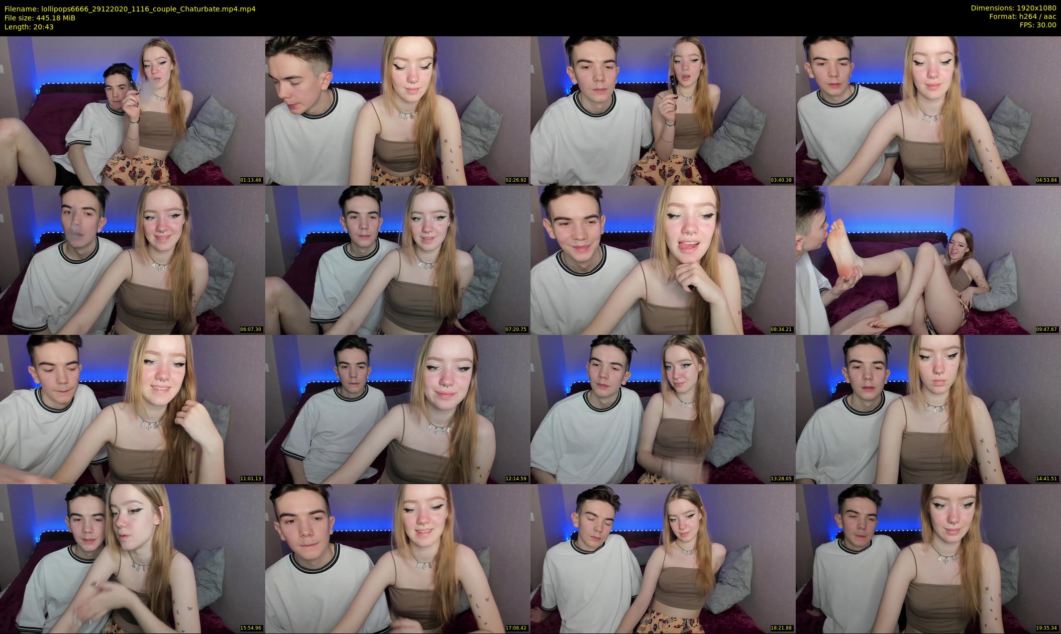lollipops6666 — 21 minute Chaturbate couple cam show recording, 1080p, Dec 29, 2020