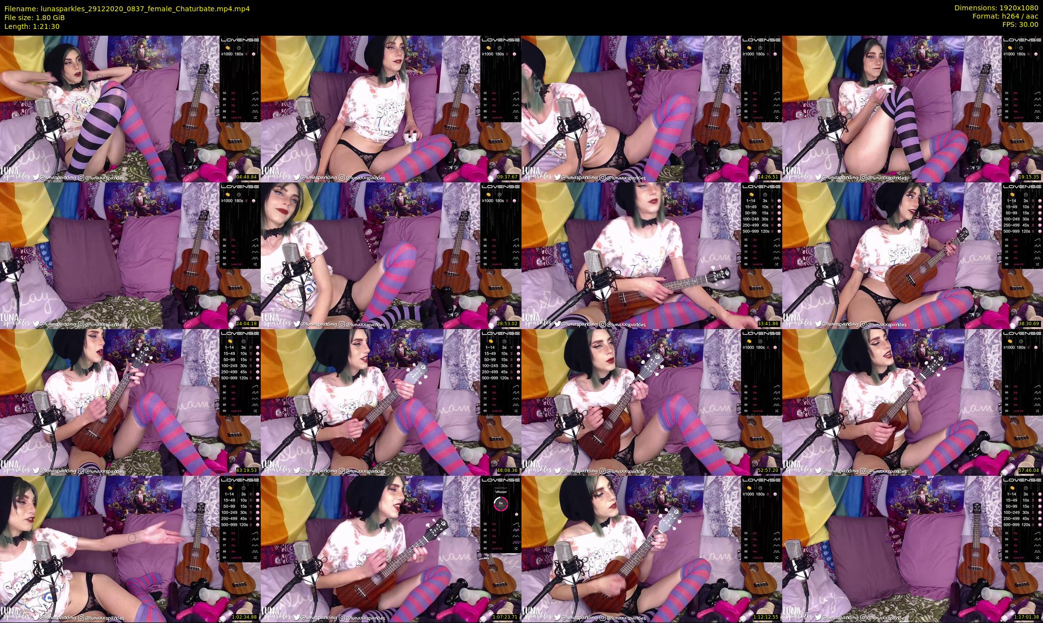 lunasparkles — 82 minute Chaturbate female cam show recording, 1080p, Dec 29, 2020
