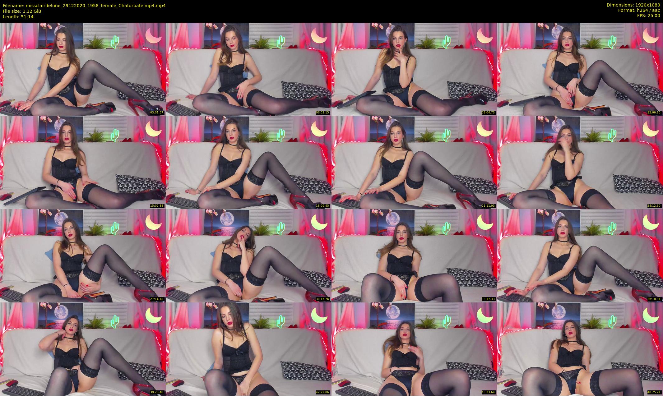 missclairdelune — 52 minute Chaturbate female cam show recording, 1080p, Dec 29, 2020