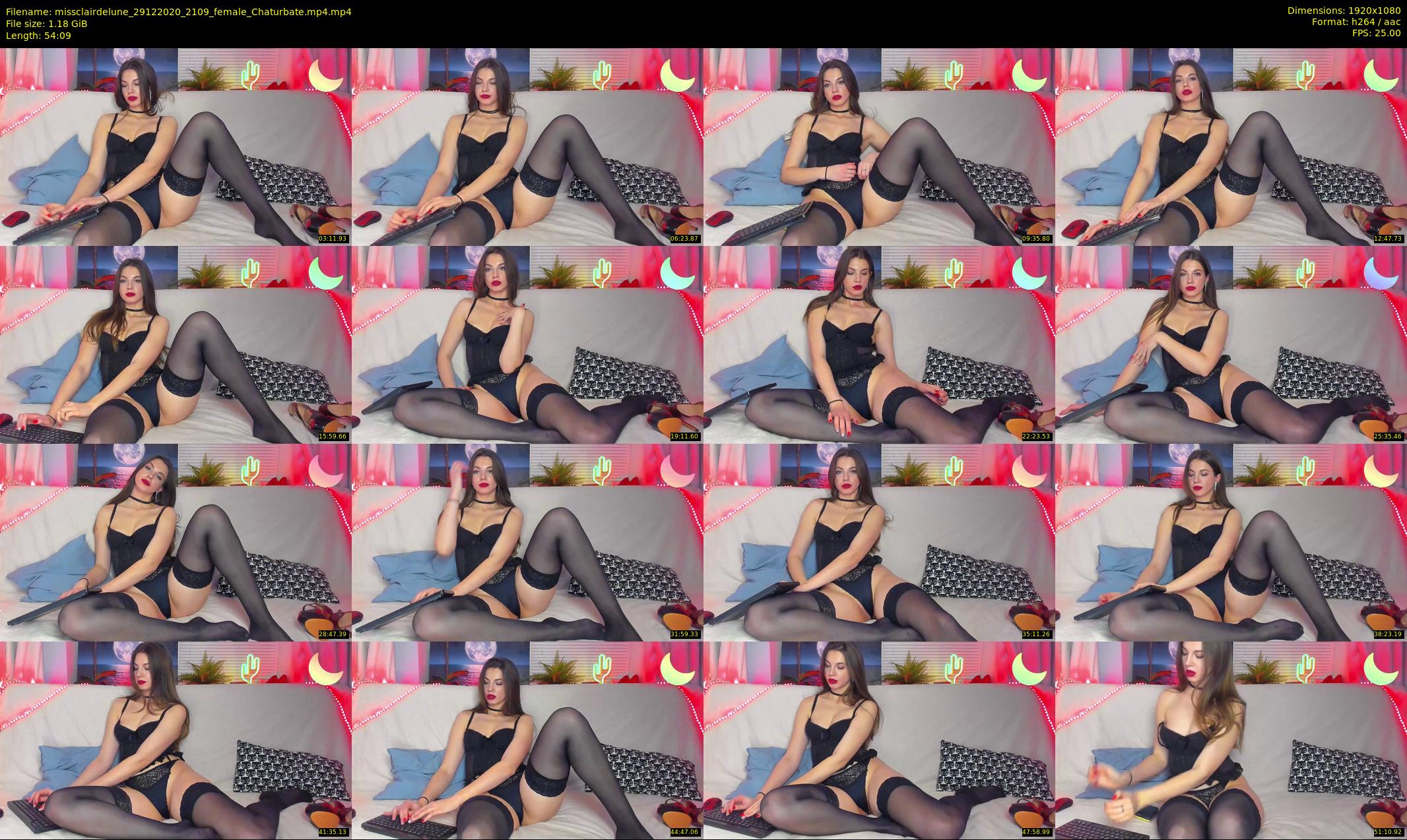 missclairdelune — 55 minute Chaturbate female cam show recording, 1080p, Dec 29, 2020