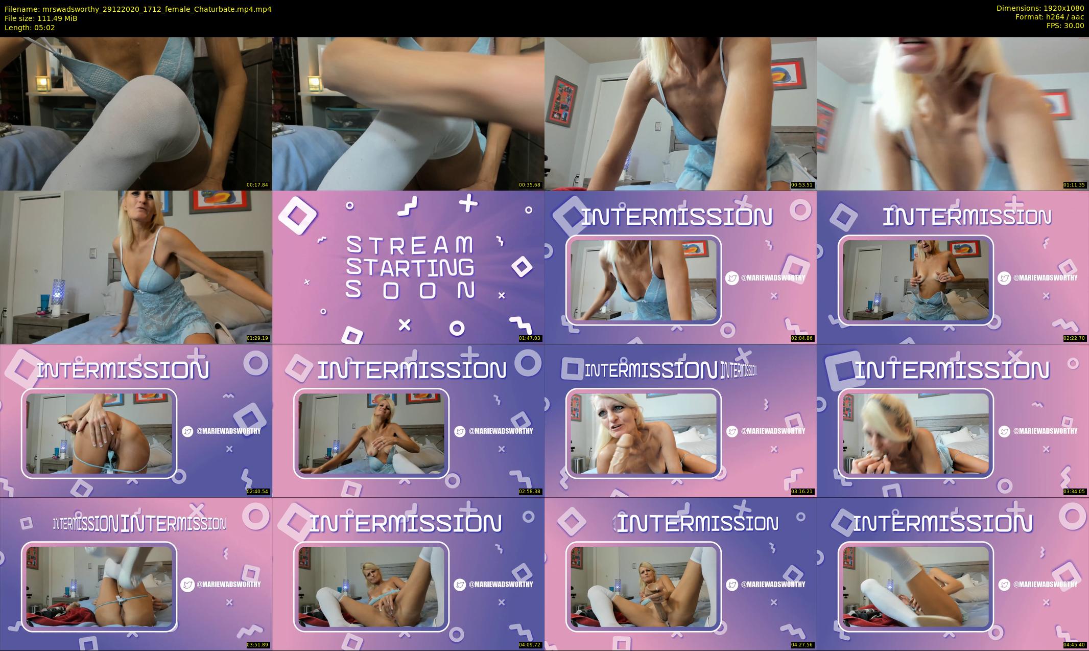 mrswadsworthy — 6 minute Chaturbate female cam show recording, 1080p, Dec 29, 2020