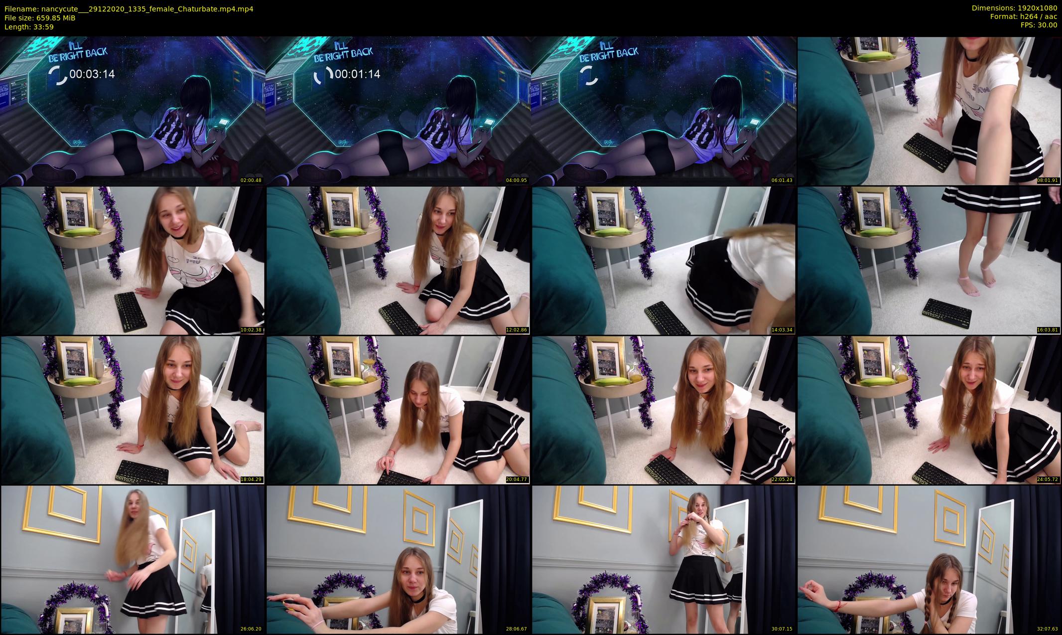nancycute__ — 34 minute Chaturbate female cam show recording, 1080p, Dec 29, 2020