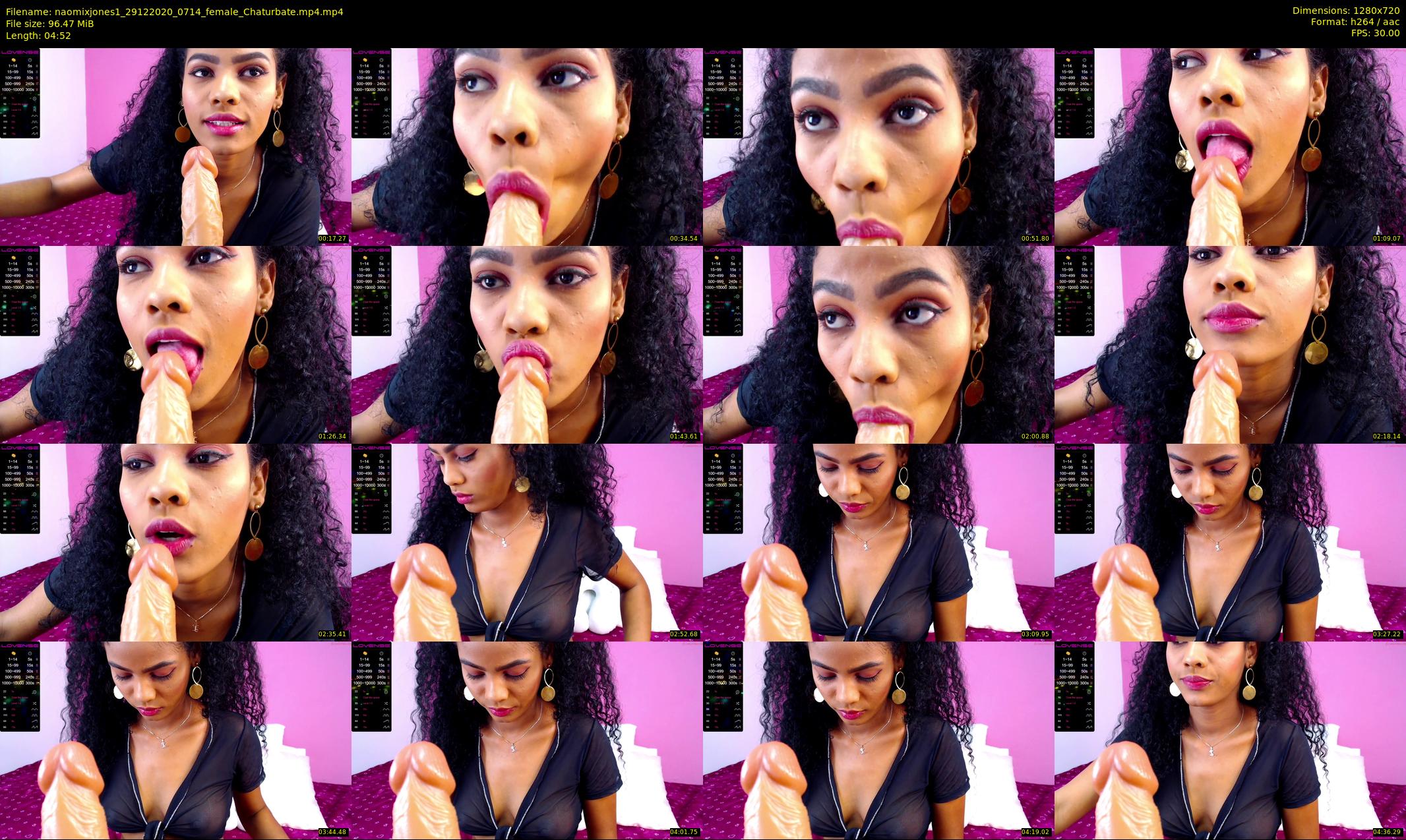 naomixjones1 — 5 minute Chaturbate female cam show recording, 720p, Dec 29, 2020