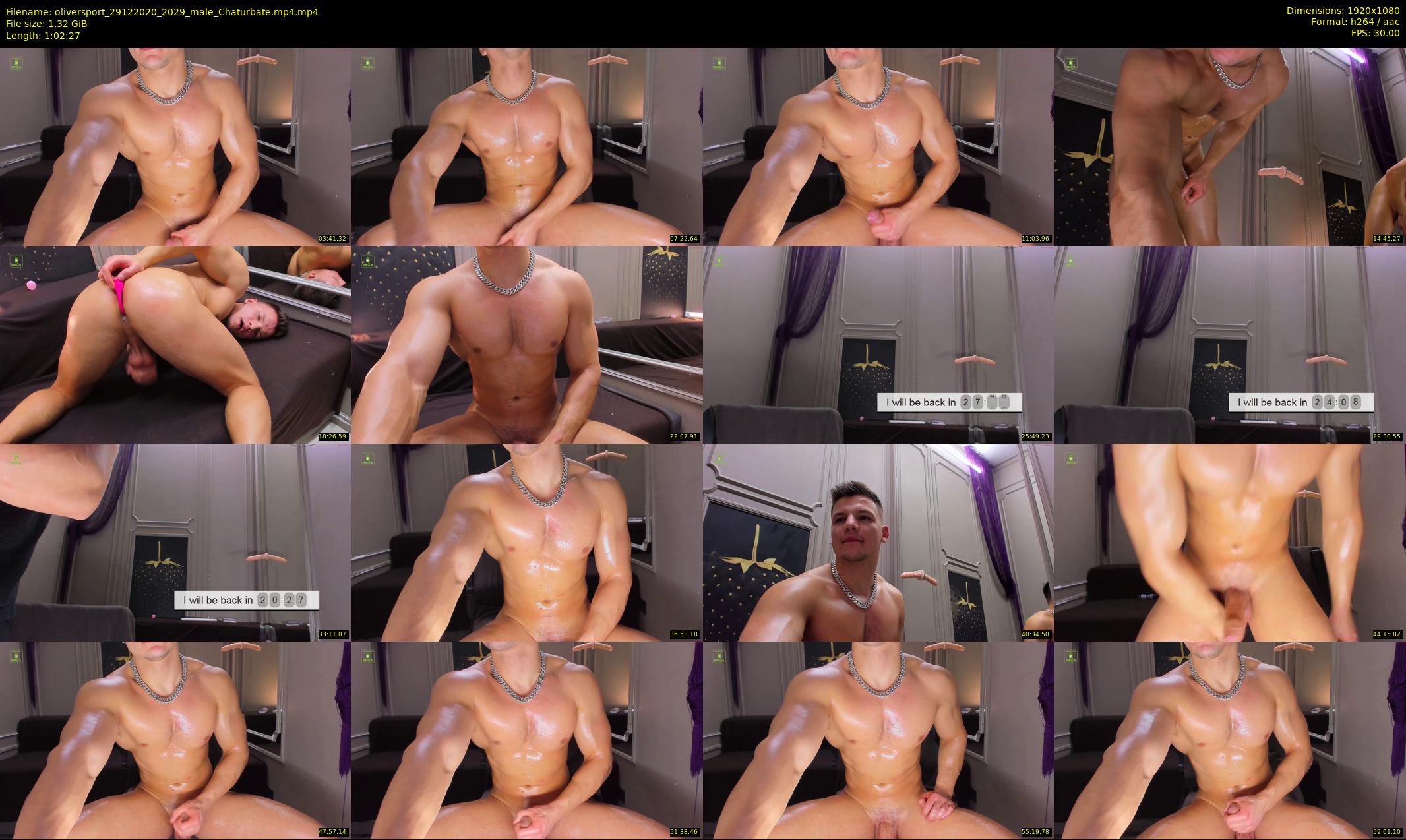 oliversport — 63 minute Chaturbate male cam show recording, 1080p, Dec 29, 2020