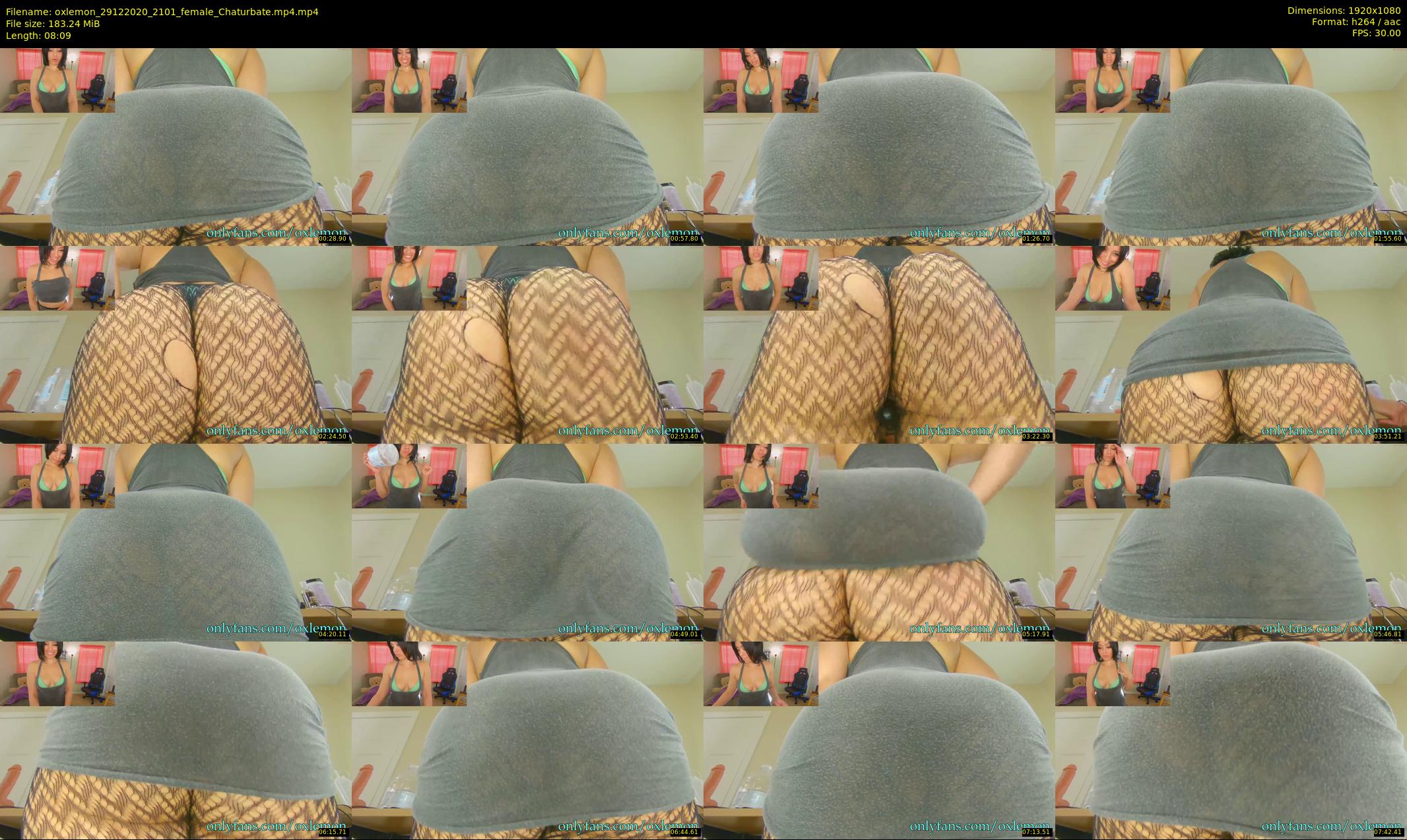 oxlemon — 9 minute Chaturbate female cam show recording, 1080p, Dec 29, 2020