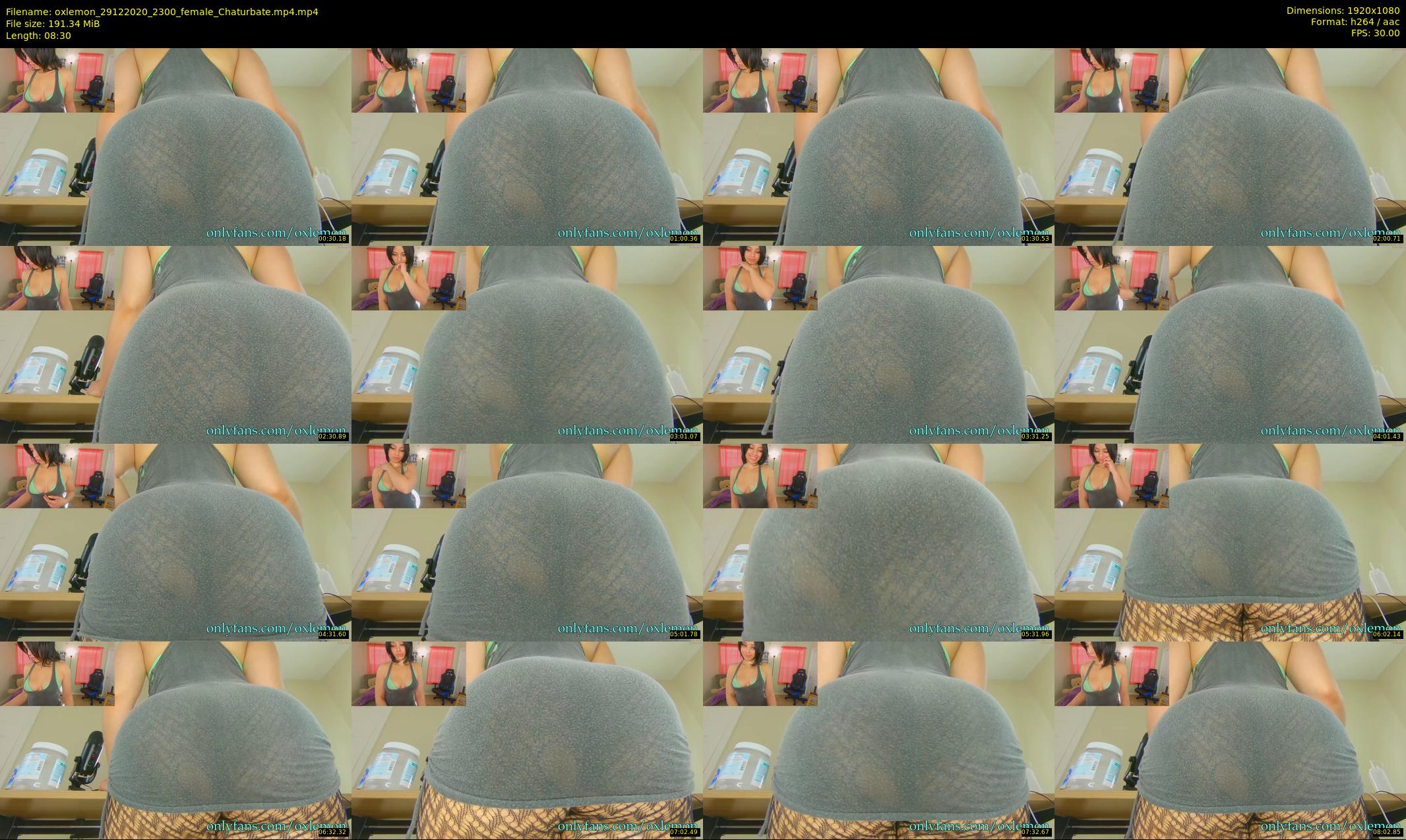oxlemon — 9 minute Chaturbate female cam show recording, 1080p, Dec 29, 2020