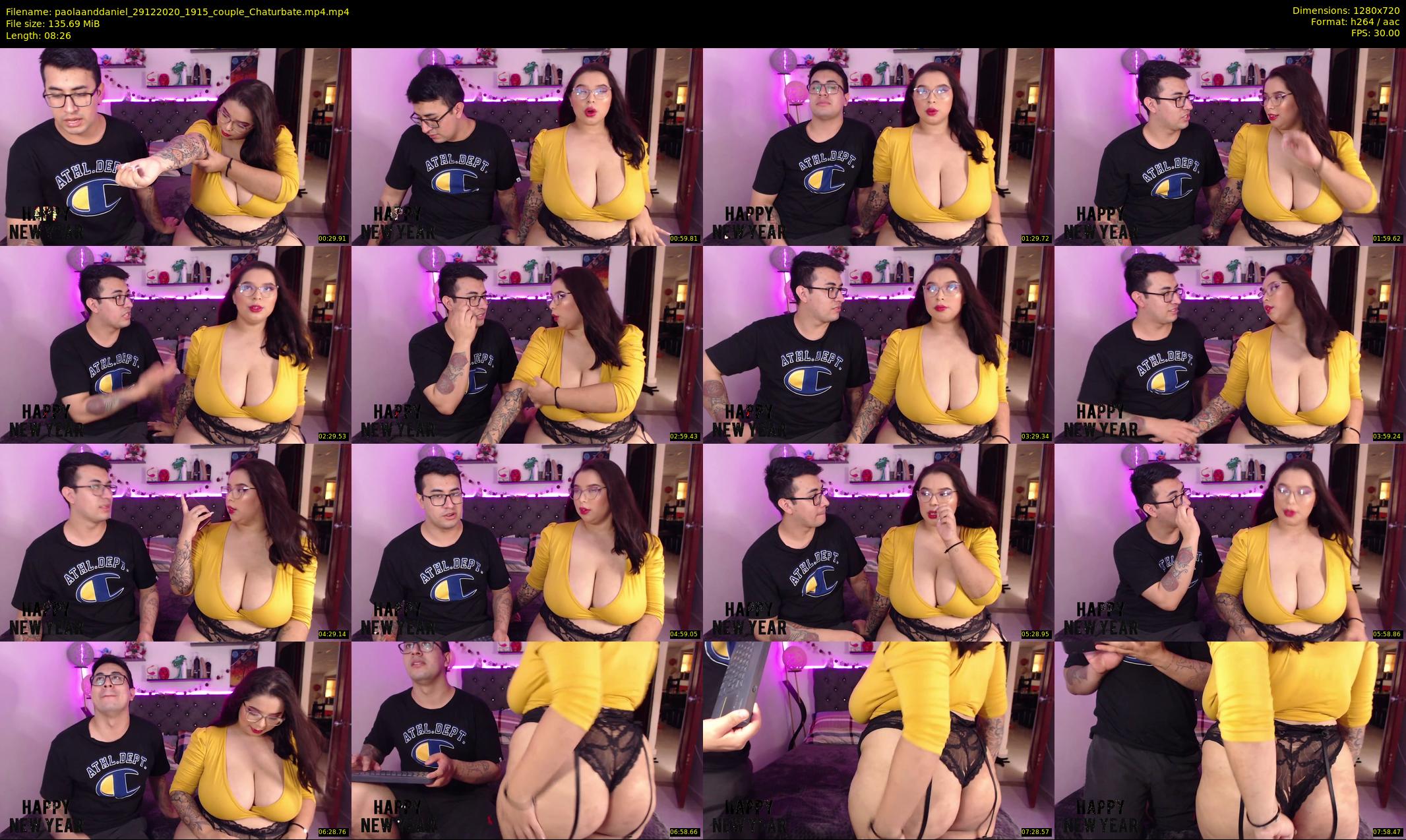 paolaanddaniel — 9 minute Chaturbate couple cam show recording, 720p, Dec 29, 2020