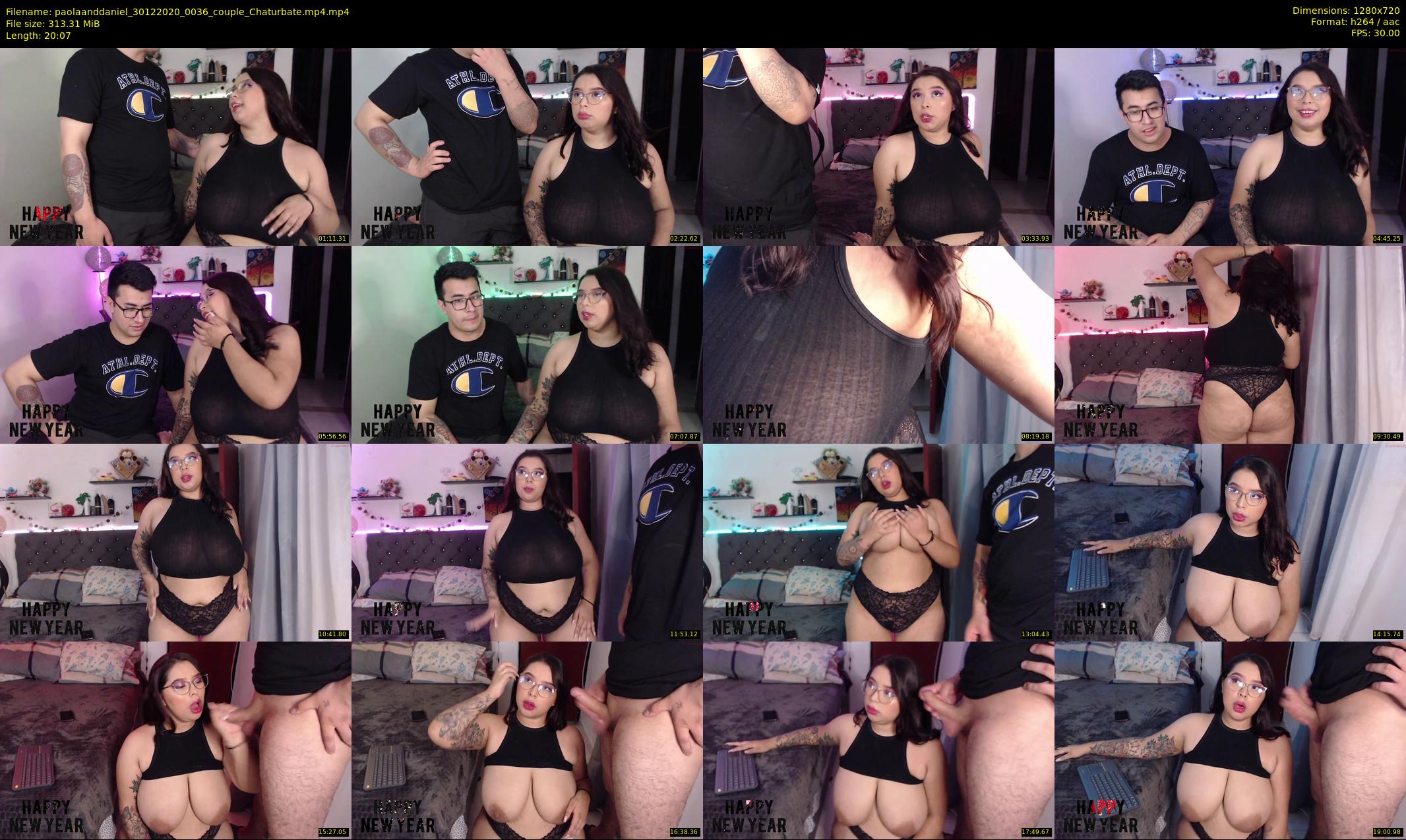 paolaanddaniel — 21 minute Chaturbate couple cam show recording, 720p, Dec 30, 2020