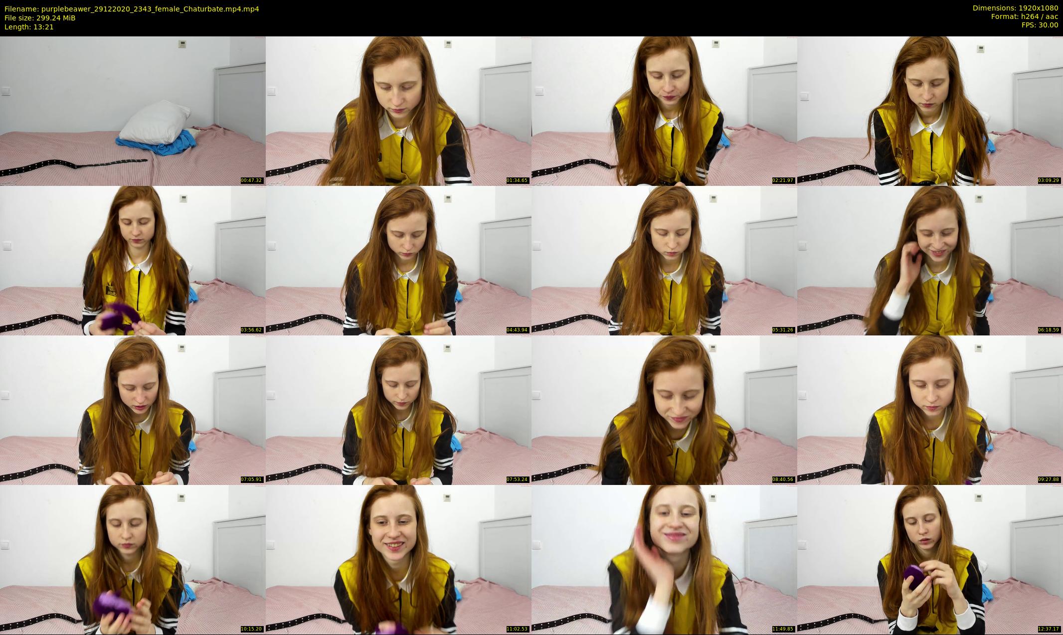 purplebeawer — 14 minute Chaturbate female cam show recording, 1080p, Dec 29, 2020