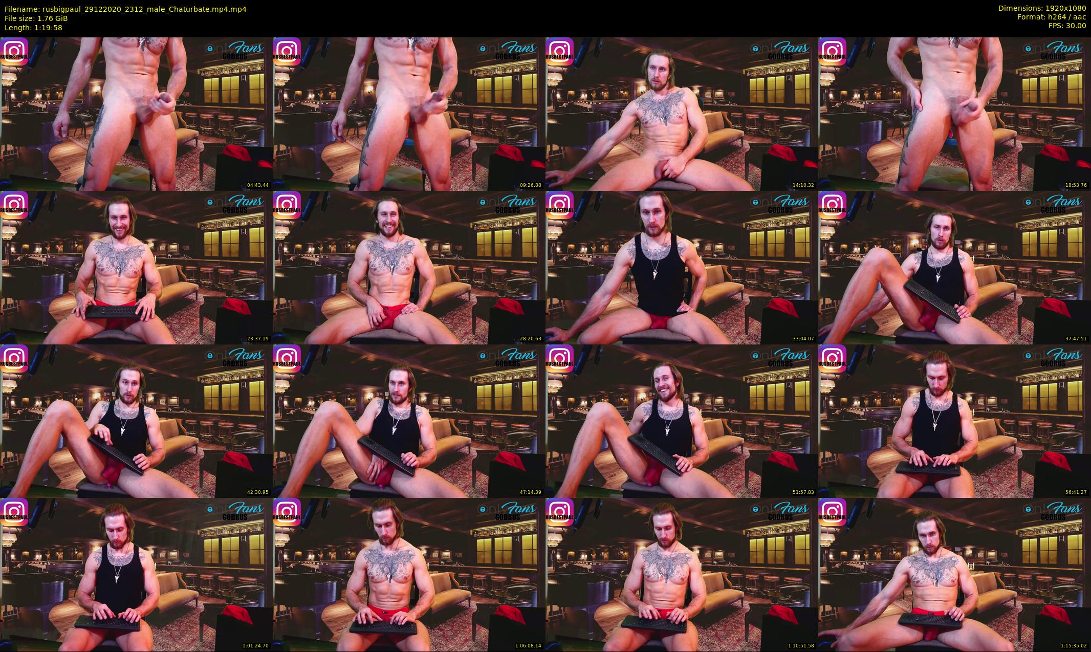 rusbigpaul — 80 minute Chaturbate male cam show recording, 1080p, Dec 29, 2020
