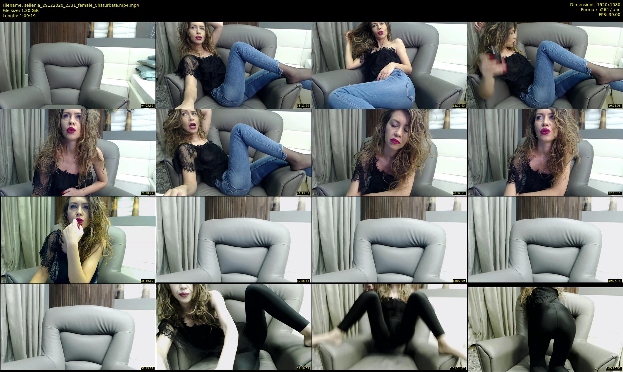 sellenia — 70 minute Chaturbate female cam show recording, 1080p, Dec 29, 2020