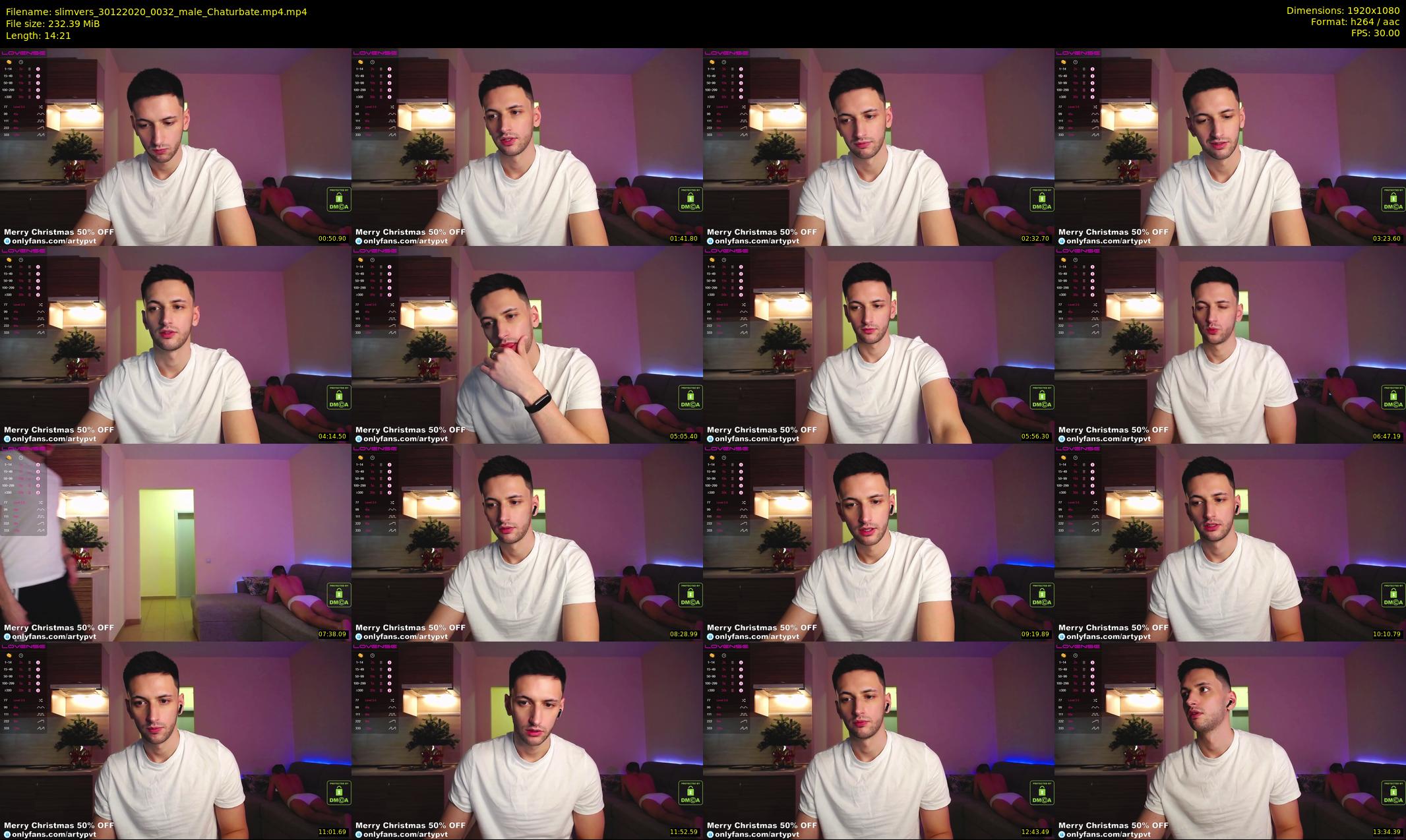 slimvers — 15 minute Chaturbate male cam show recording, 1080p, Dec 30, 2020