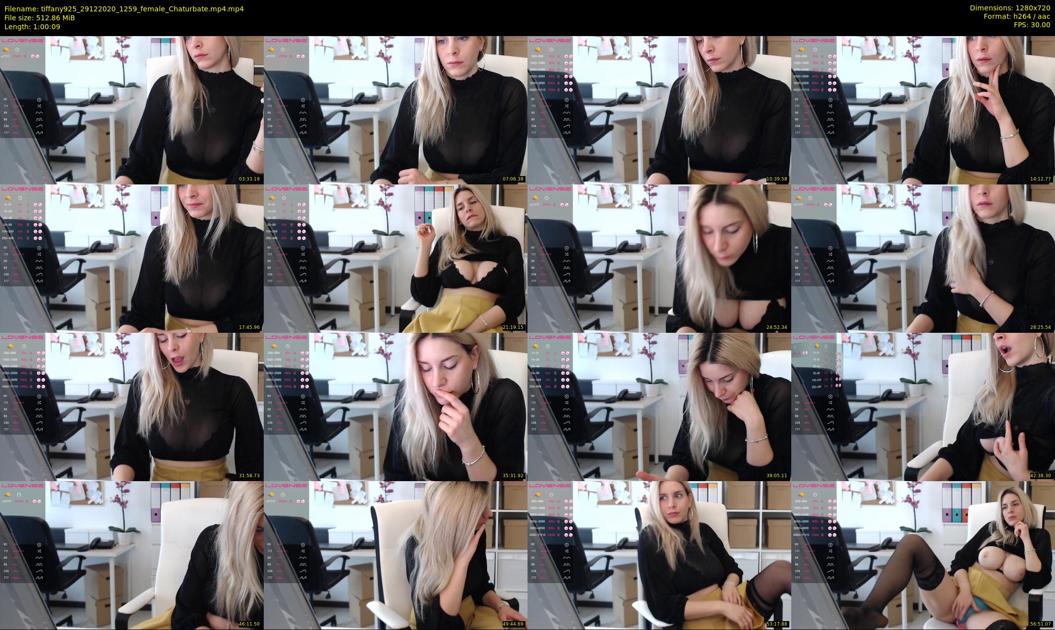 tiffany925 — 61 minute Chaturbate female cam show recording, 720p, Dec 29, 2020