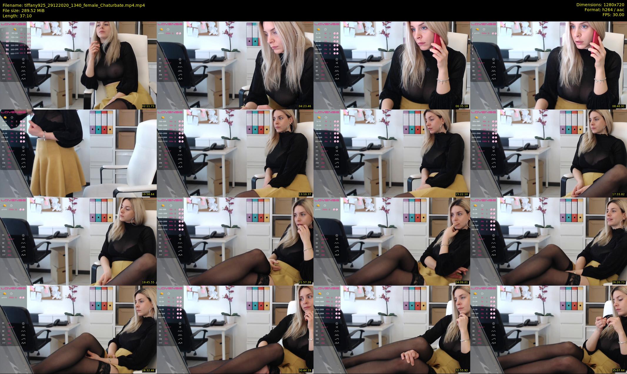 tiffany925 — 38 minute Chaturbate female cam show recording, 720p, Dec 29, 2020