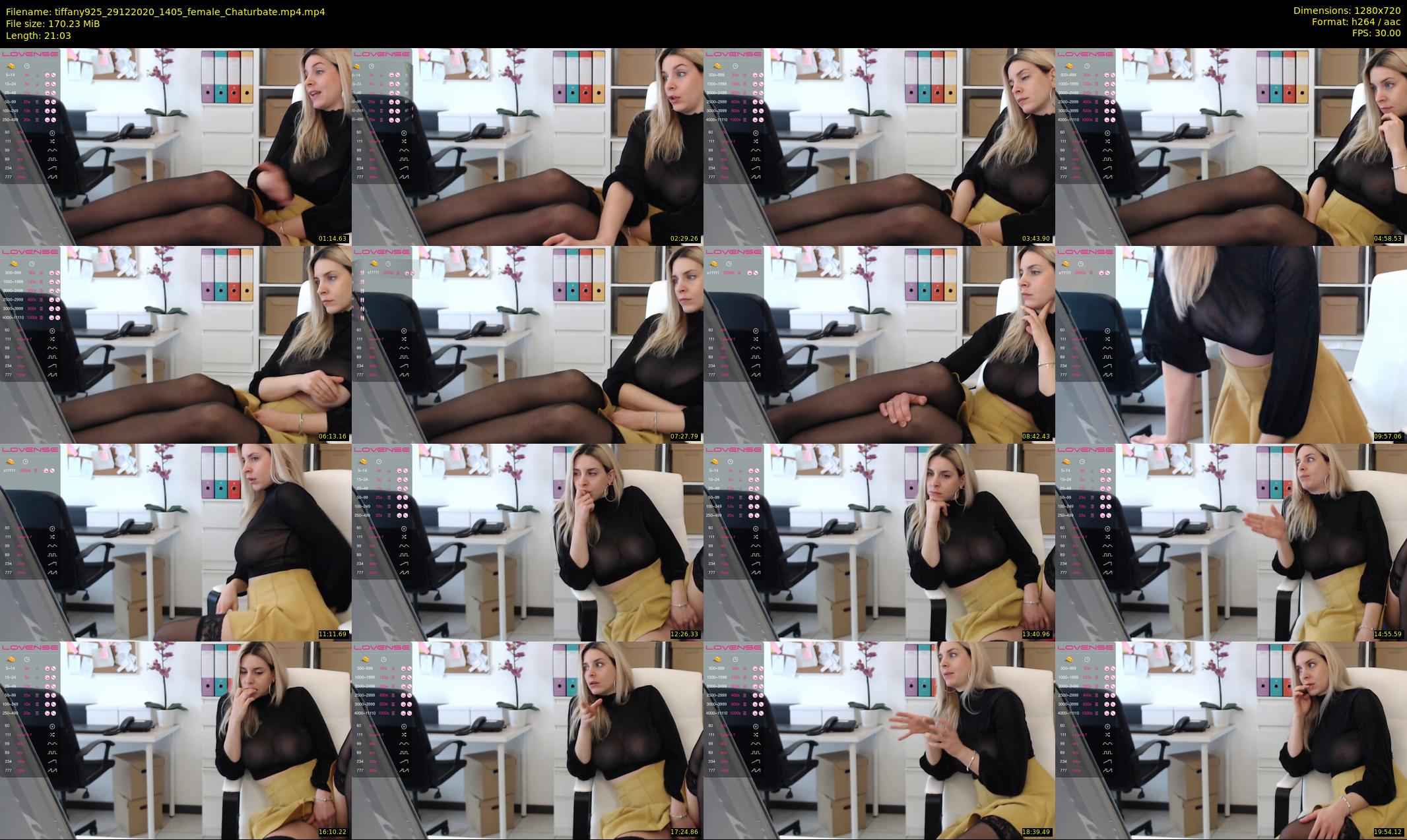 tiffany925 — 22 minute Chaturbate female cam show recording, 720p, Dec 29, 2020