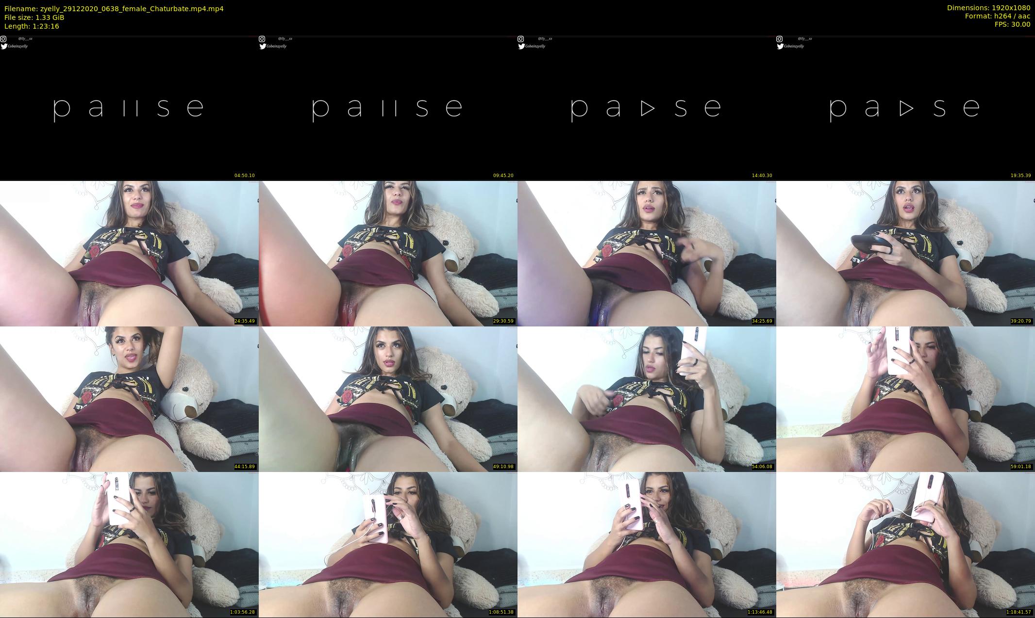 zyelly — 84 minute Chaturbate female cam show recording, 1080p, Dec 29, 2020