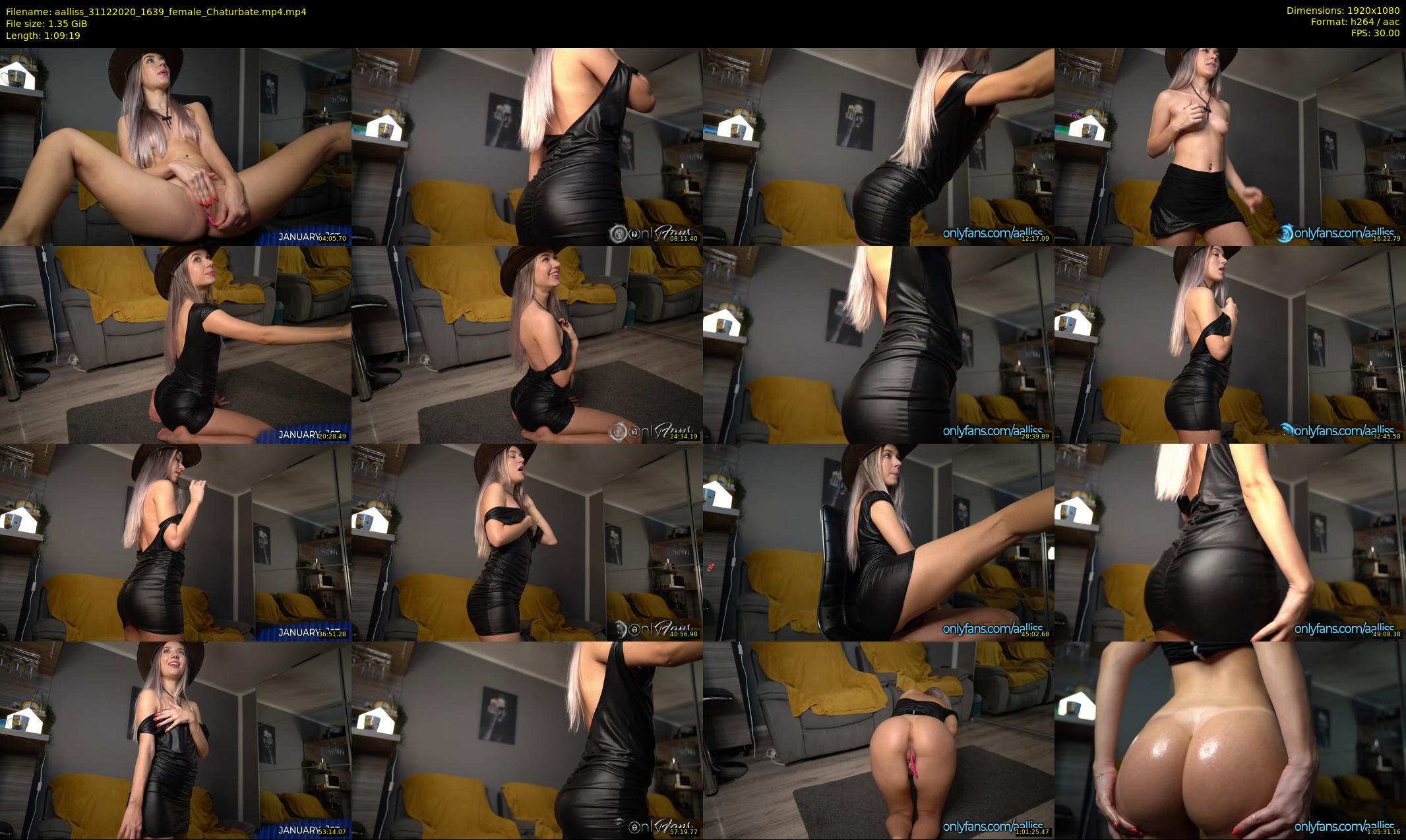aalliss — 70 minute Chaturbate female cam show recording, 1080p, Dec 31, 2020