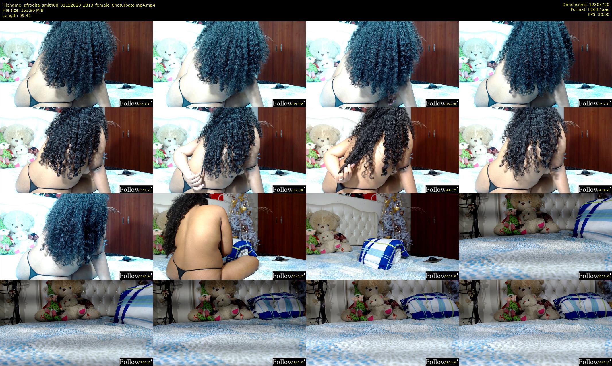 afrodita_smith08 — 10 minute Chaturbate female cam show recording, 720p, Dec 31, 2020