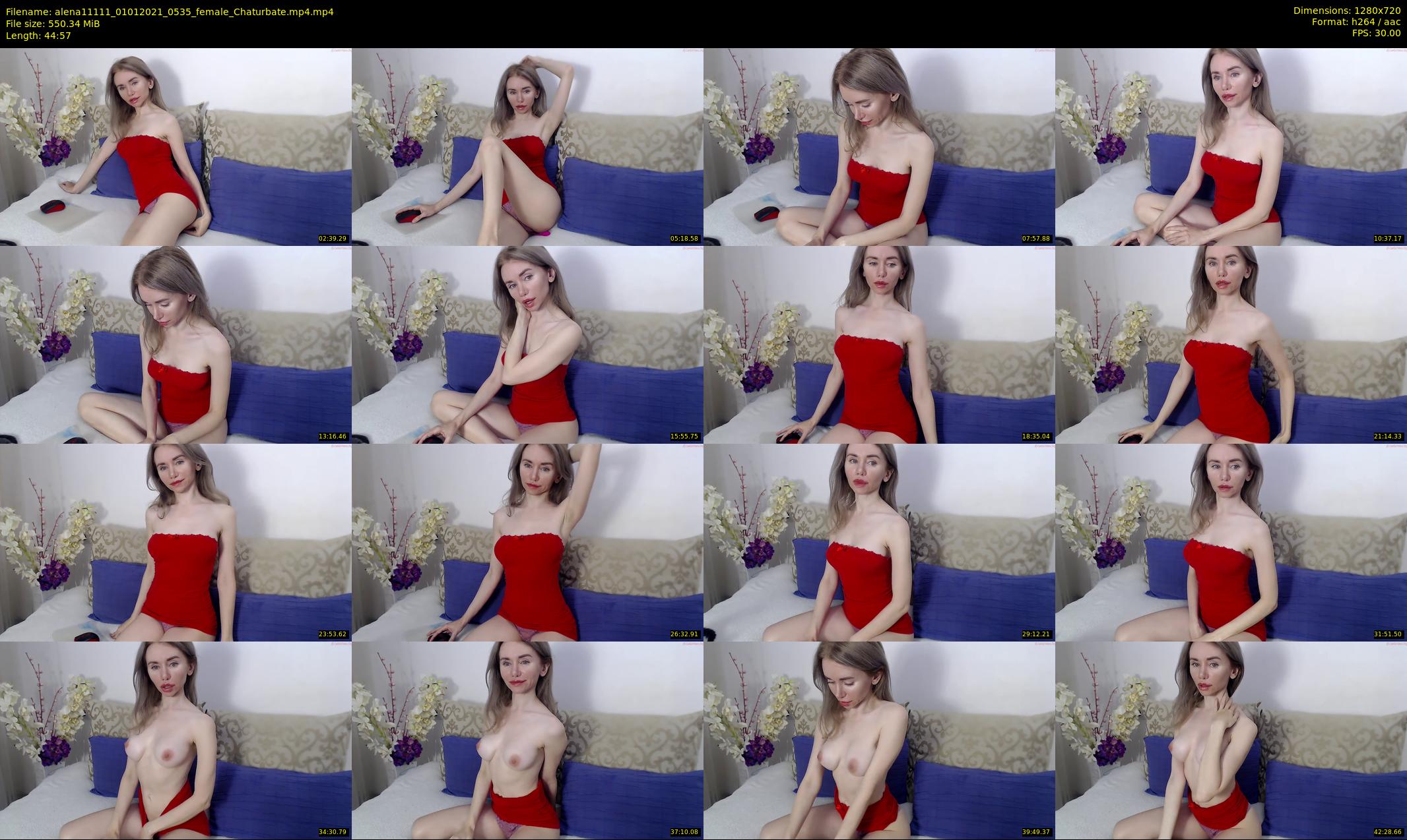 alena11111 — 45 minute Chaturbate female cam show recording, 720p, Jan 1, 2021