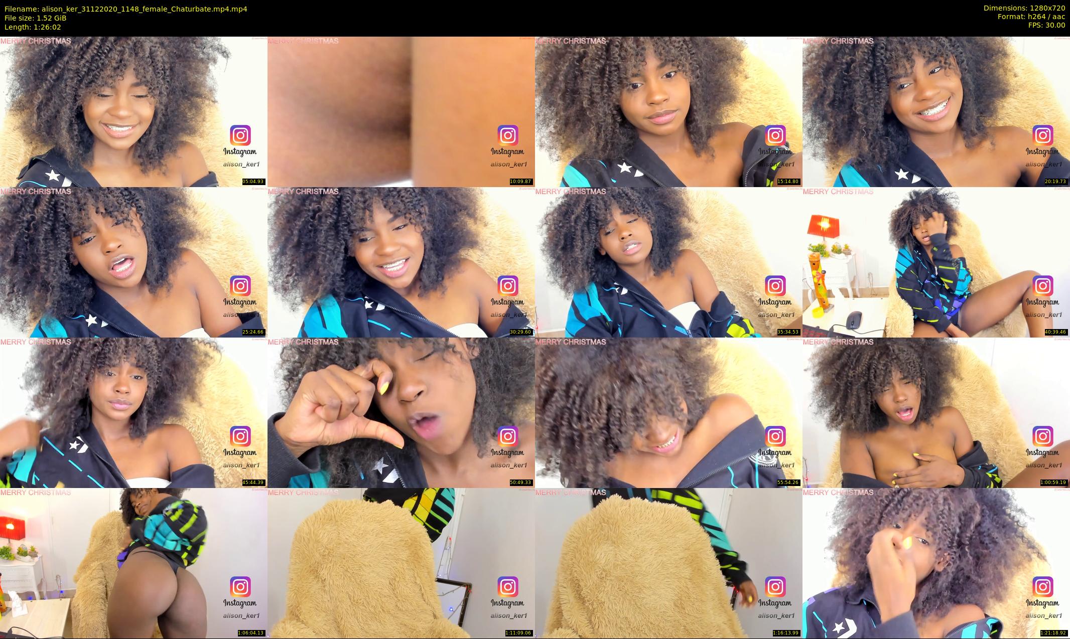 alison_ker — 87 minute Chaturbate female cam show recording, 720p, Dec 31, 2020