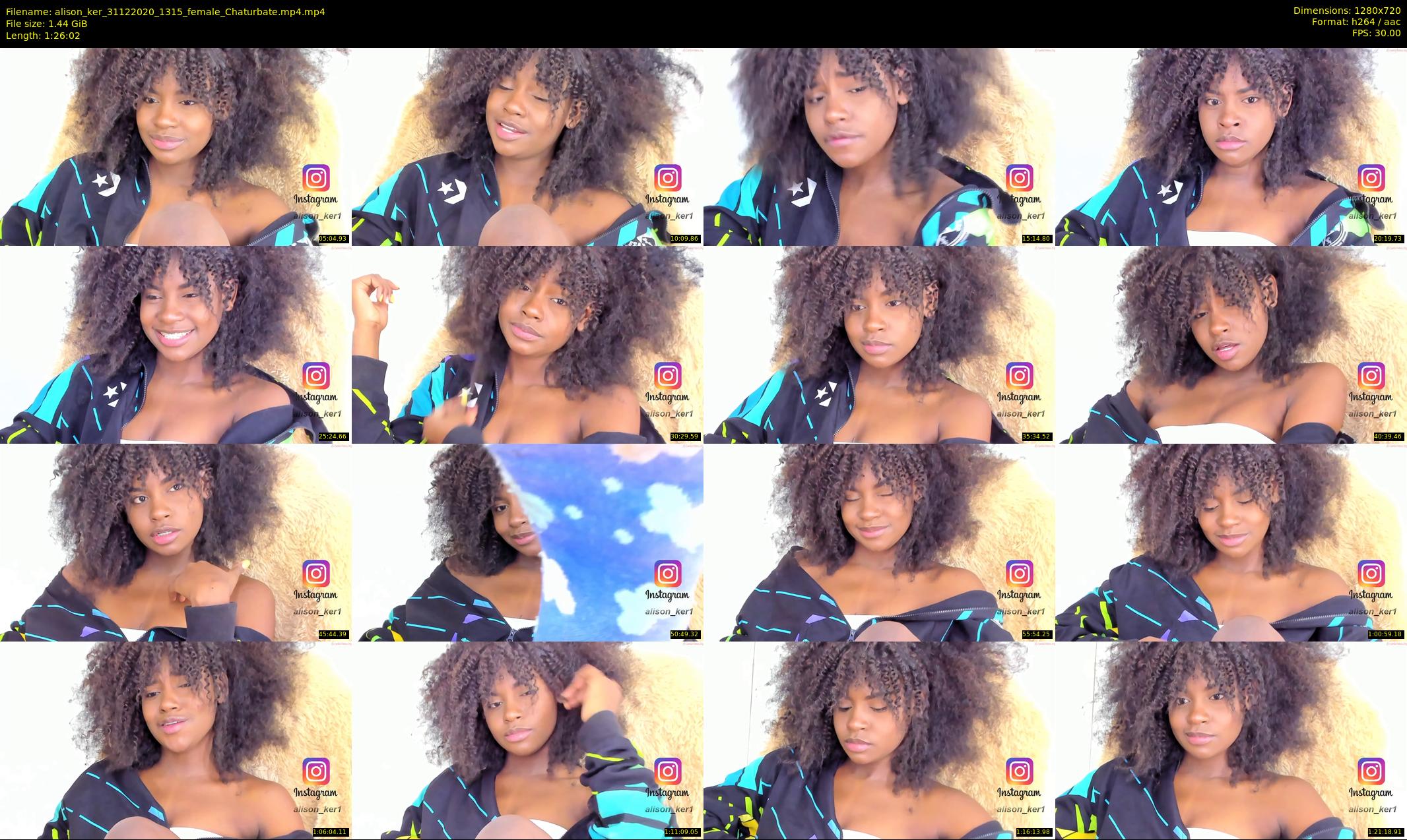 alison_ker — 87 minute Chaturbate female cam show recording, 720p, Dec 31, 2020