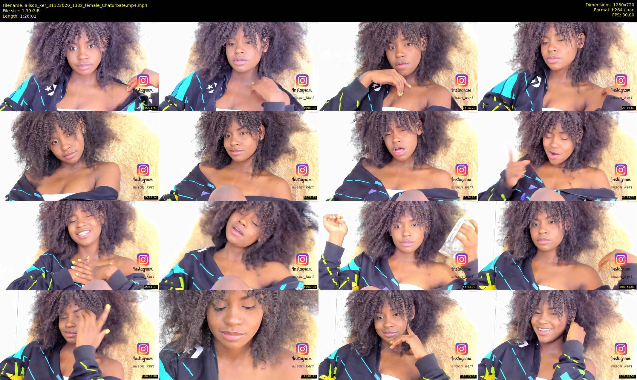 alison_ker — 87 minute Chaturbate female cam show recording, 720p, Dec 31, 2020