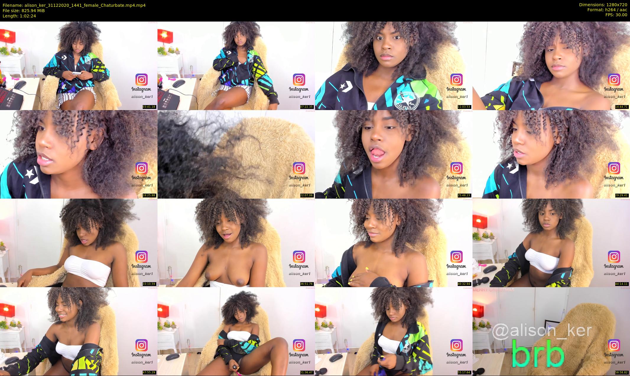 alison_ker — 63 minute Chaturbate female cam show recording, 720p, Dec 31, 2020