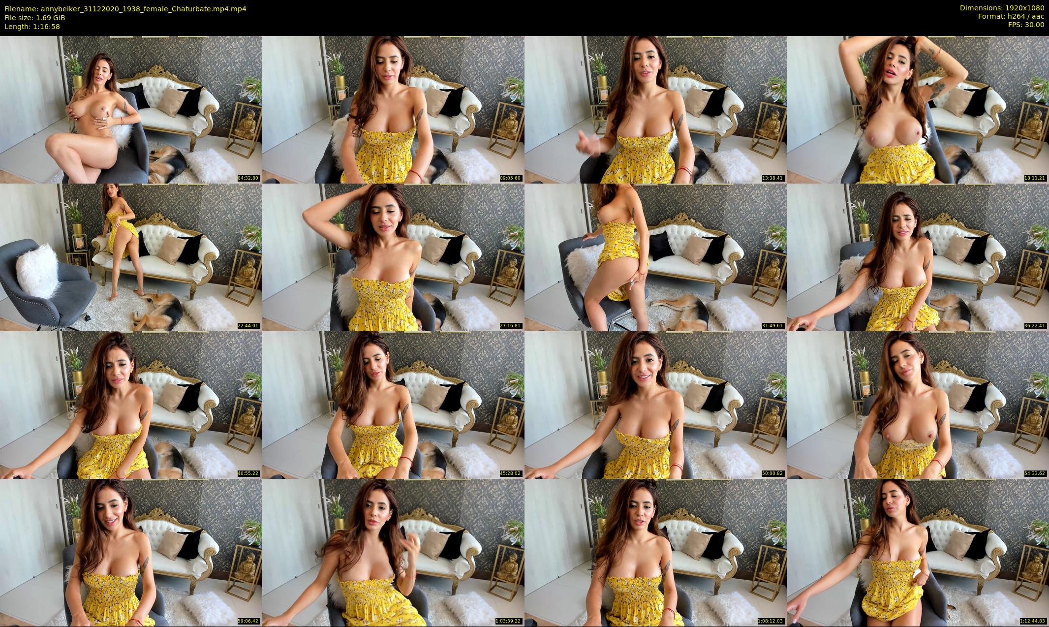 annybeiker — 77 minute Chaturbate female cam show recording, 1080p, Dec 31, 2020