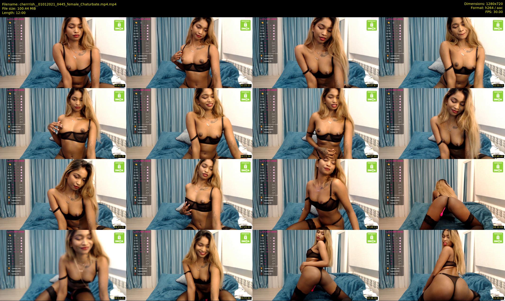 cherrrish_ — 12 minute Chaturbate female cam show recording, 720p, Jan 1, 2021