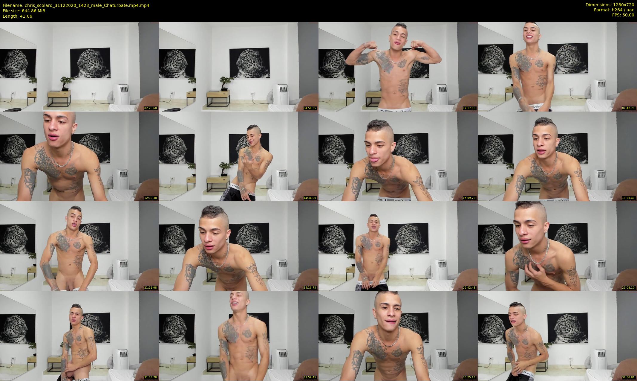 chris_scolaro — 42 minute Chaturbate male cam show recording, 720p, Dec 31, 2020