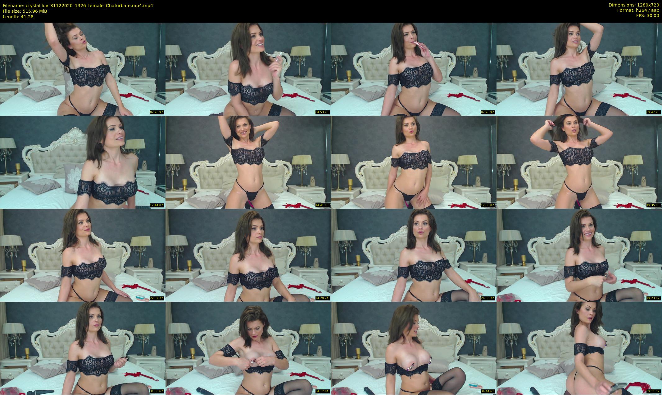 crystallluv — 42 minute Chaturbate female cam show recording, 720p, Dec 31, 2020