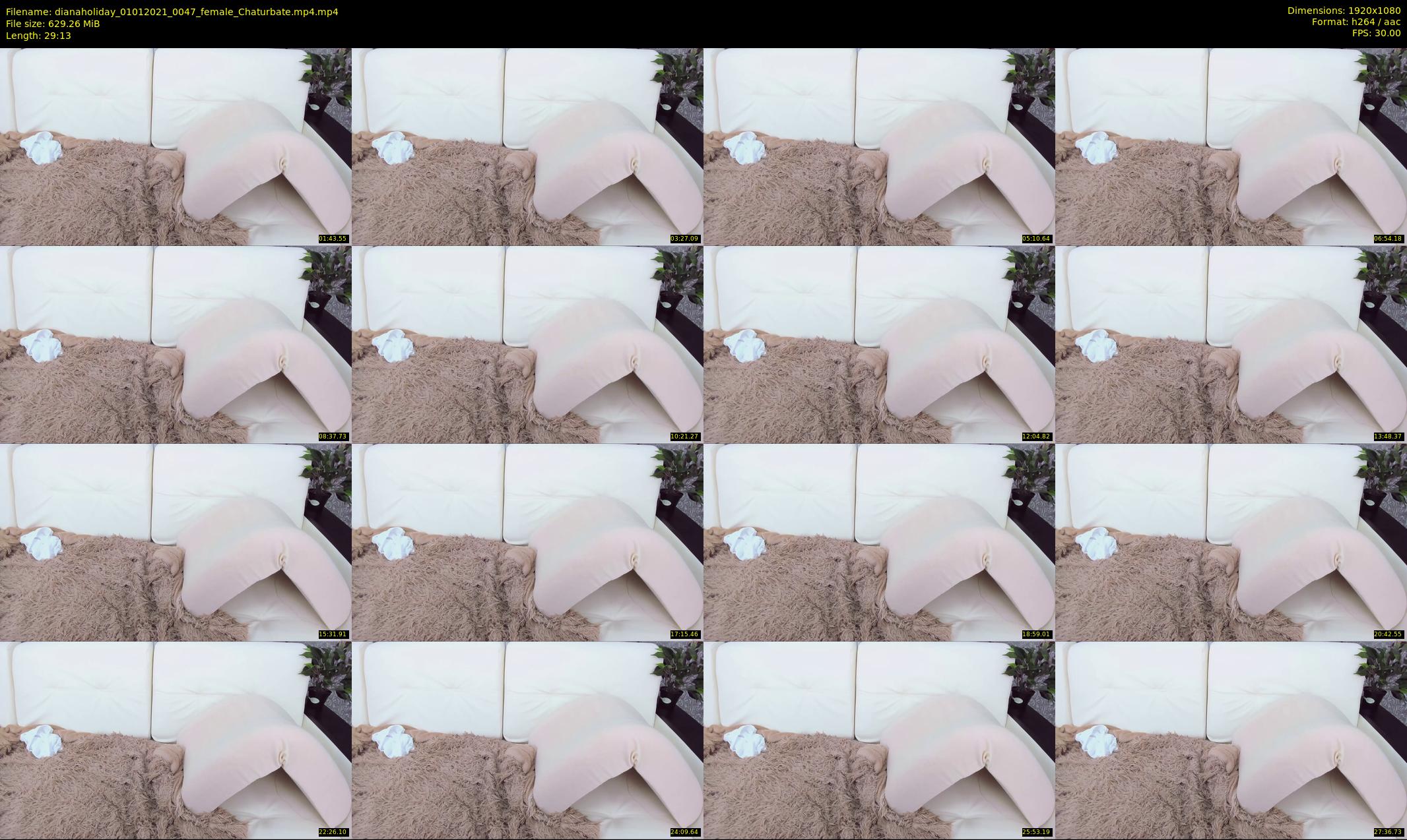 dianaholiday — 30 minute Chaturbate female cam show recording, 1080p, Jan 1, 2021