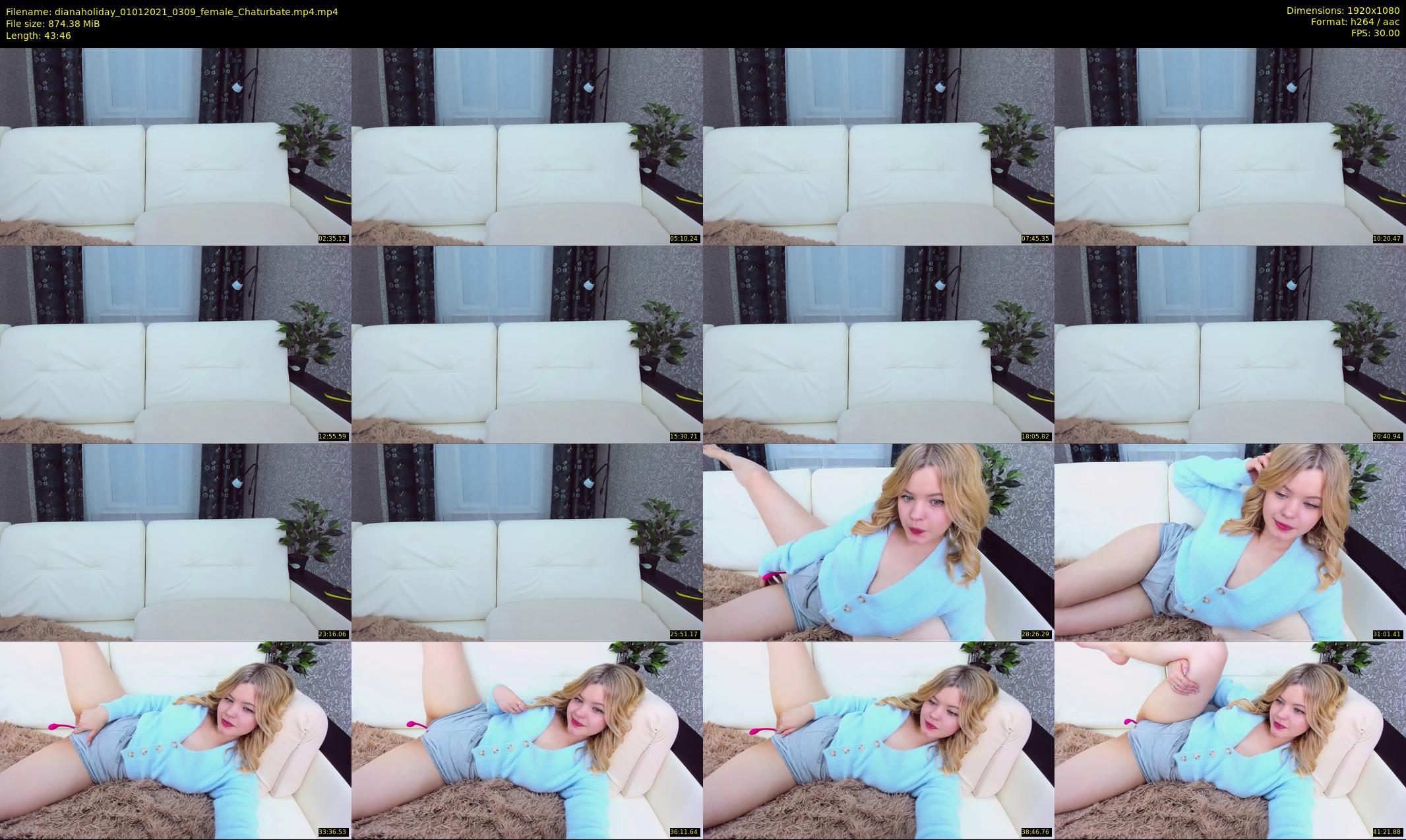 dianaholiday — 44 minute Chaturbate female cam show recording, 1080p, Jan 1, 2021