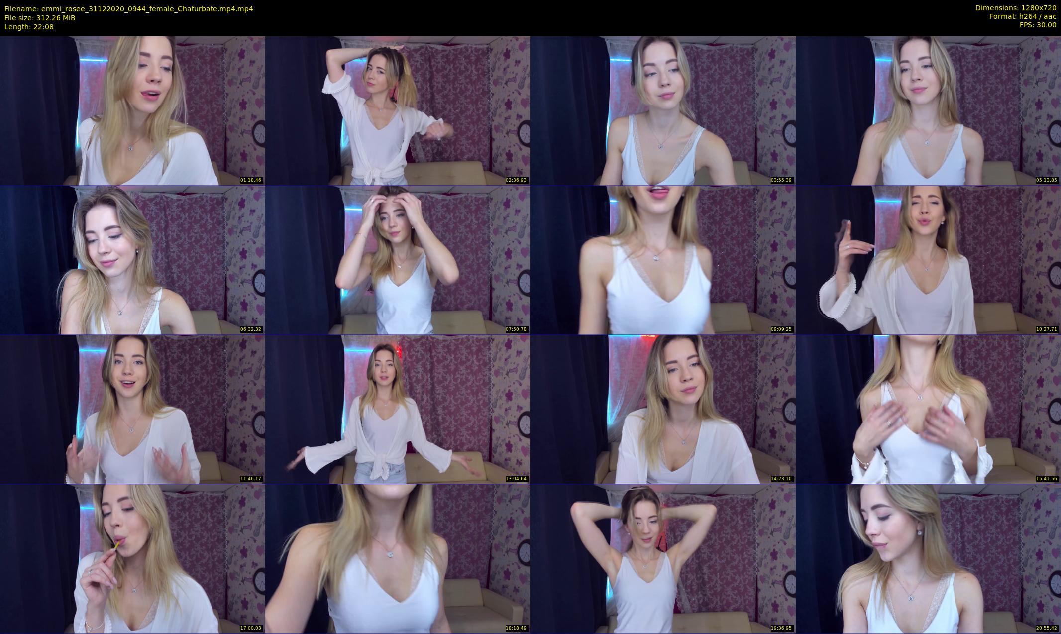 emmi_rosee — 23 minute Chaturbate female cam show recording, 720p, Dec 31, 2020