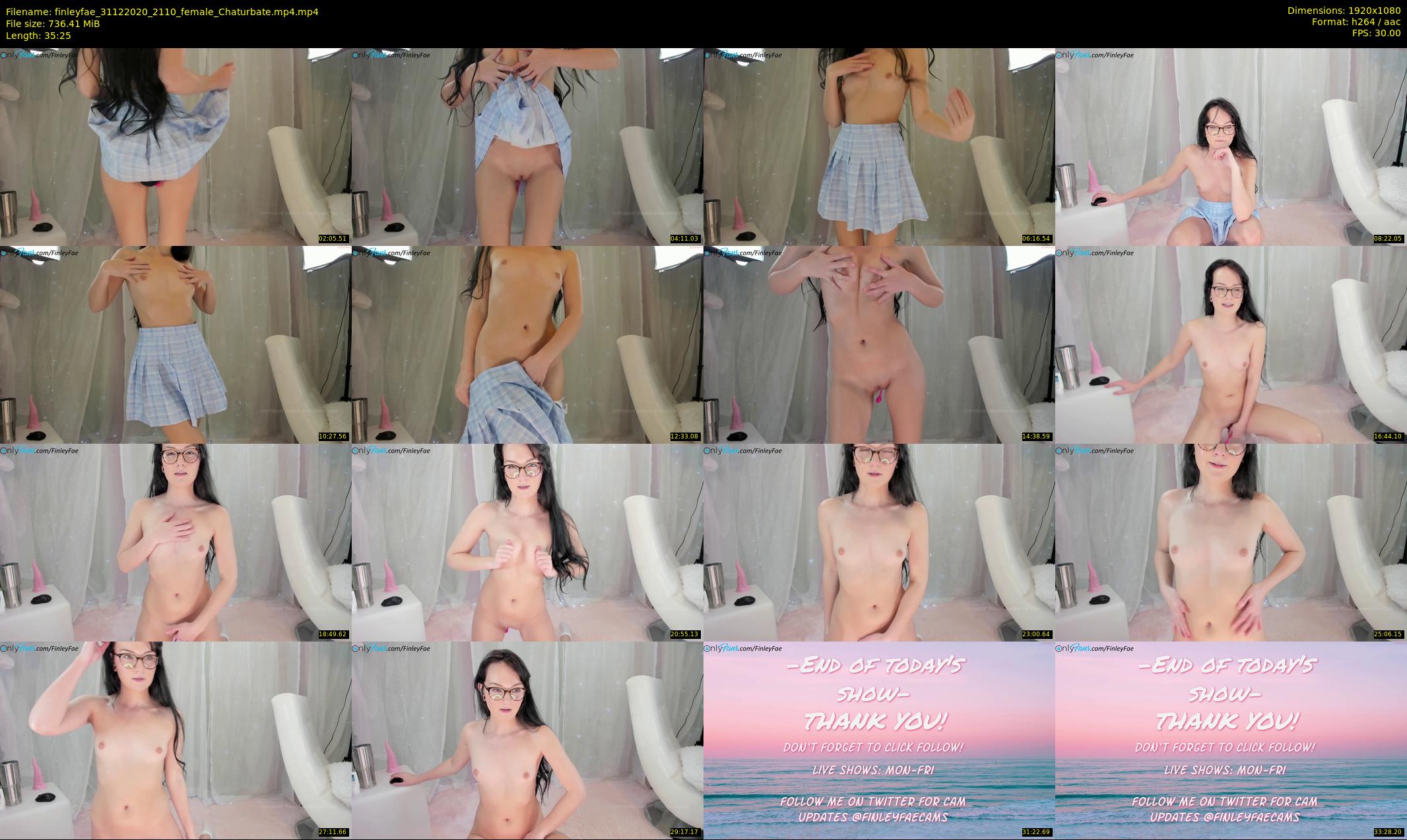 finleyfae — 36 minute Chaturbate female cam show recording, 1080p, Dec 31, 2020